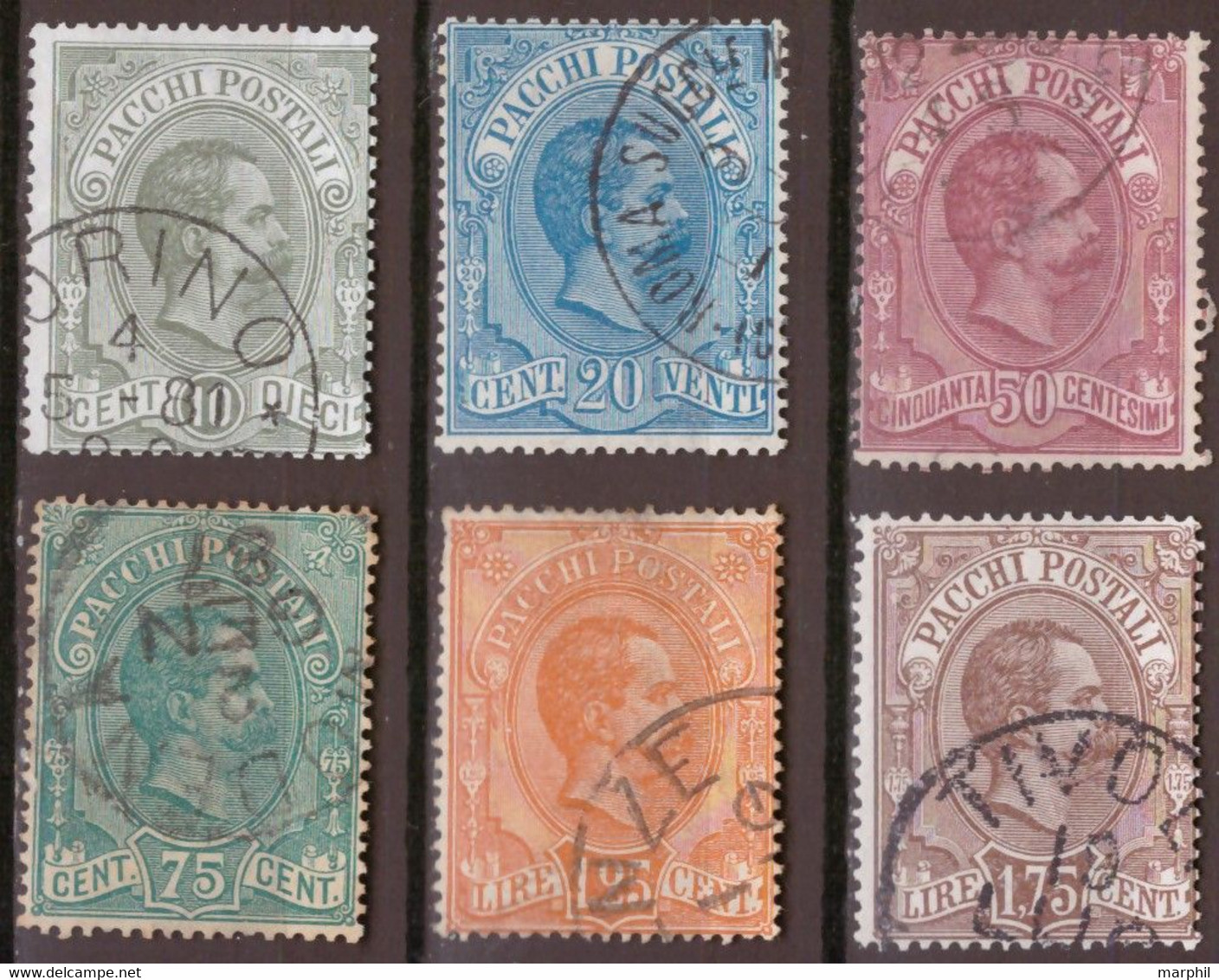 Italia 1884 Pacchi Postali Un#1/6 6v Cpl Set (o) Vedere Scansione - Paketmarken