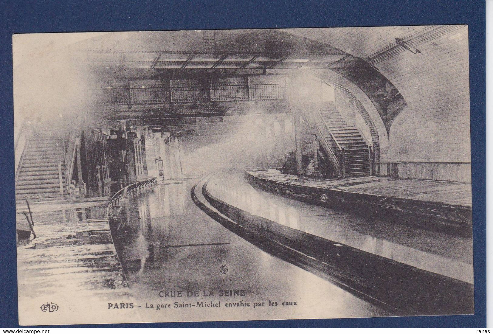 CPA [75] Paris > Métro Parisien, Gare Non Circulée Inondations De Paris - Pariser Métro, Bahnhöfe