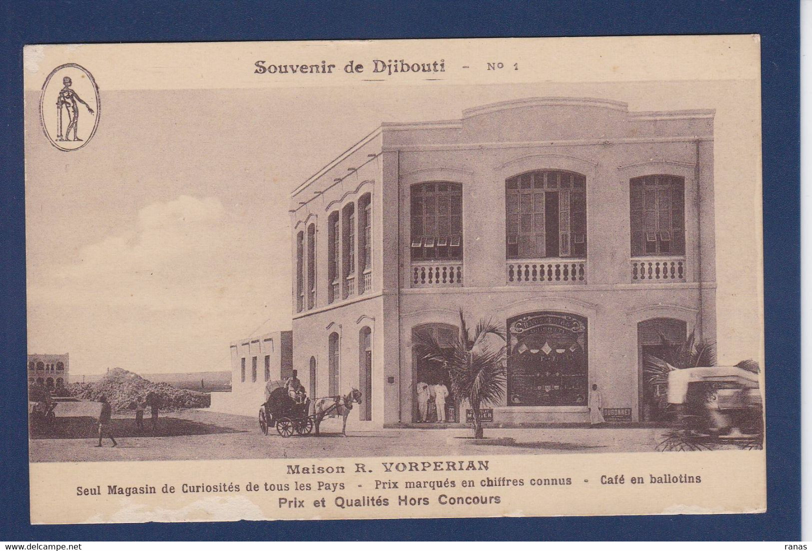 CPA Djibouti Commerce Shop Maison Vorpérian Arménie écrite - Dschibuti