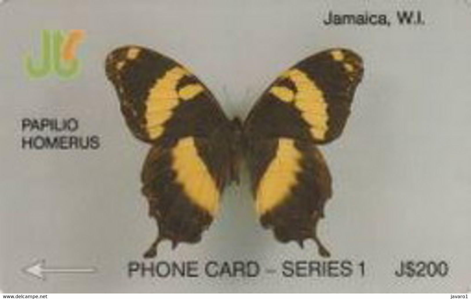 JAMAICA : 008D J$200 PAPILIO(SER.1) USED - Jamaïque