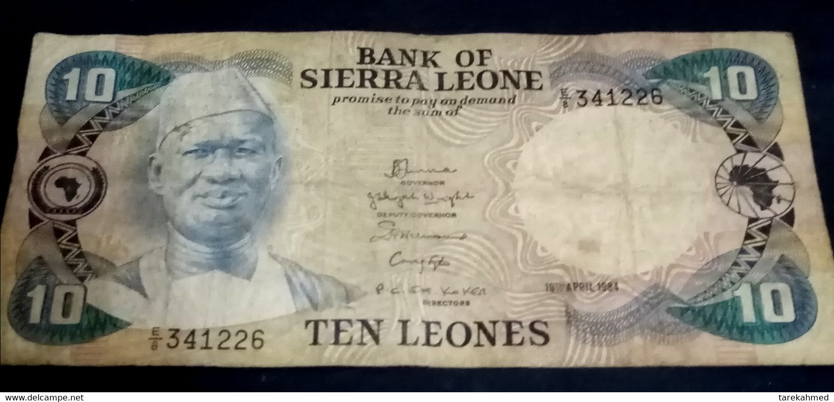 Sierra Leone, 10 Leones, 1984,, KM:8c, - Sierra Leone