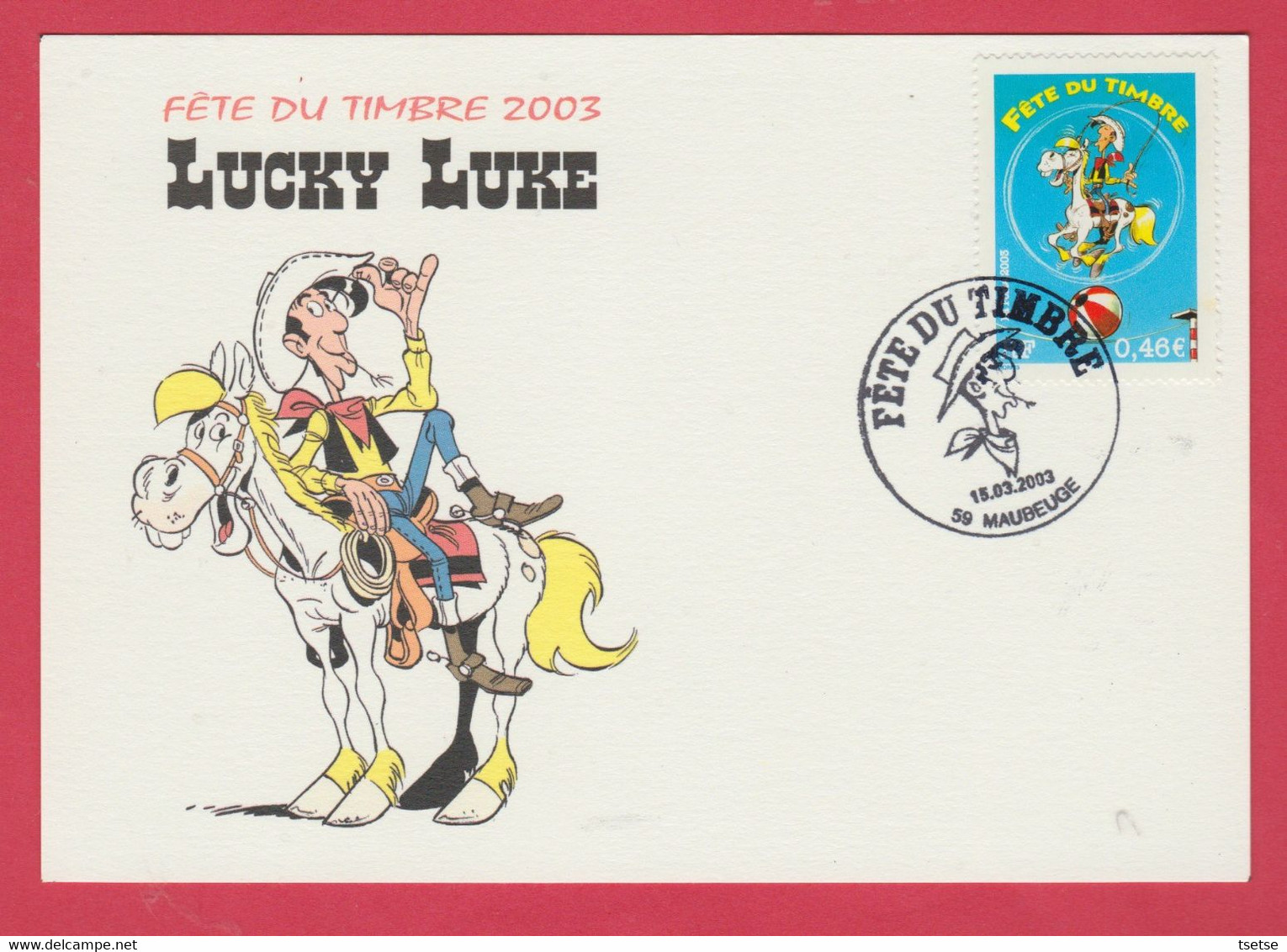 Lucky Luke / Morris ... Timbre 1er Jour 2003 - Fumetti