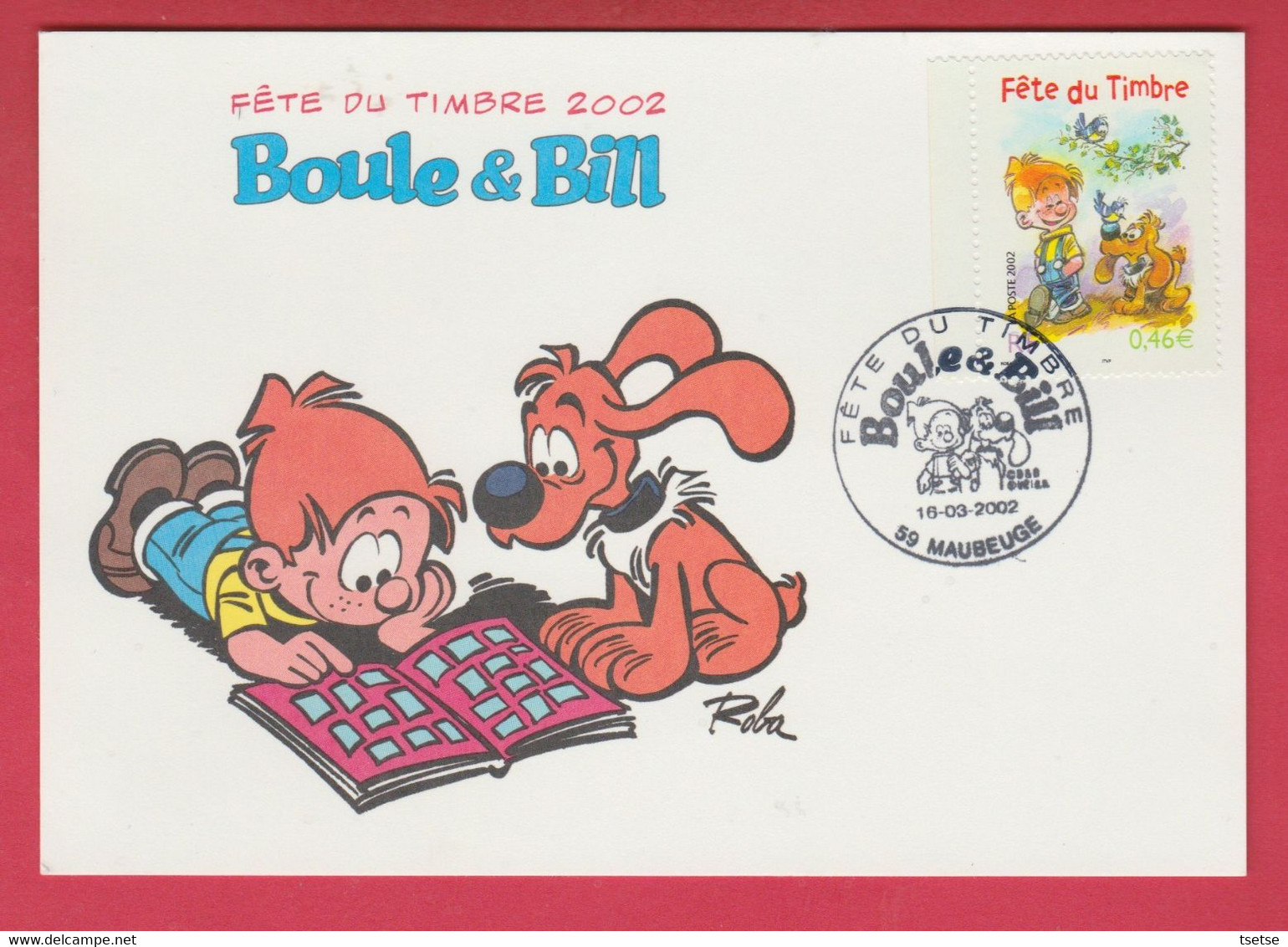 Boule Et Bill / Roba ... Timbre 1er Jour 2002 - Fumetti