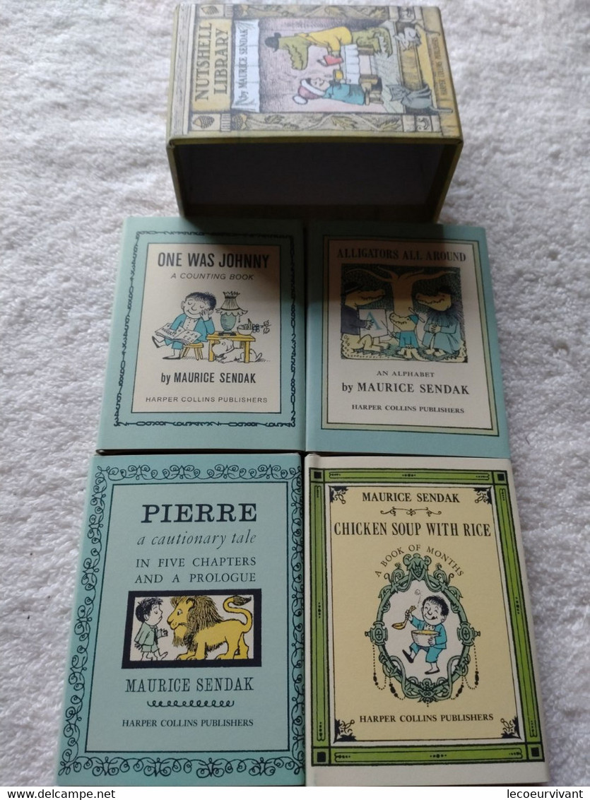Nutshell Library Miniature Children's Book Collection By Maurice Sendak (BOXED SET) Livres En Boîte - Lotti