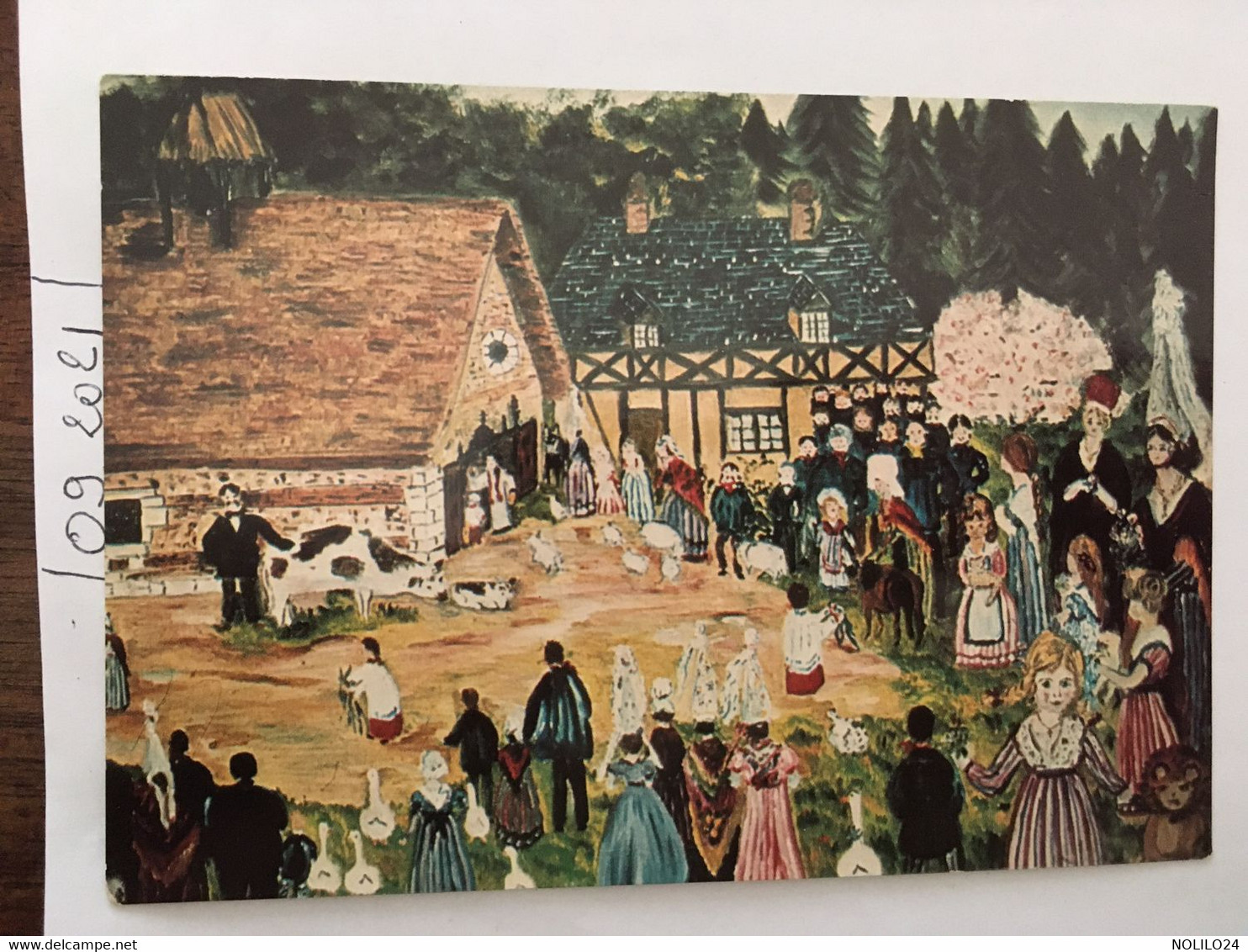 Cpm, 76,Yvetot Allouville-Bellefosse, Arts Toile De Gremillet.E, "Fête De Saint Guillaume Du Désert" Vaches Oies Moutons - Allouville-Bellefosse