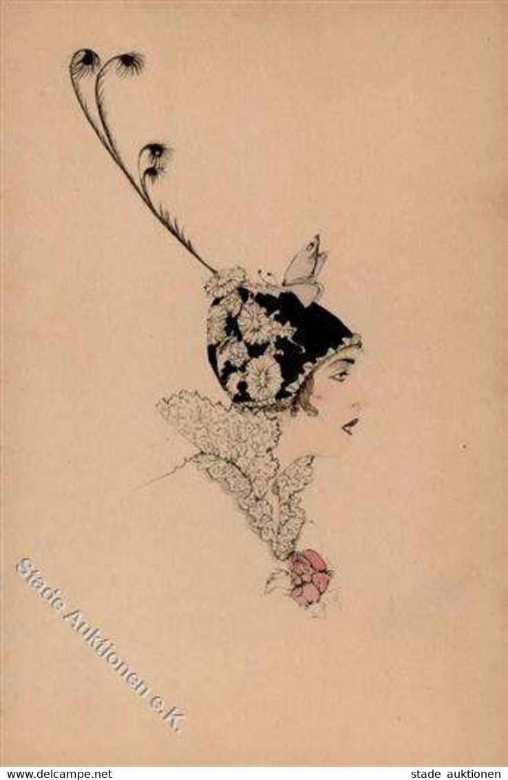 Jugendstil Frau Hutmode I-II Art Nouveau - Unclassified