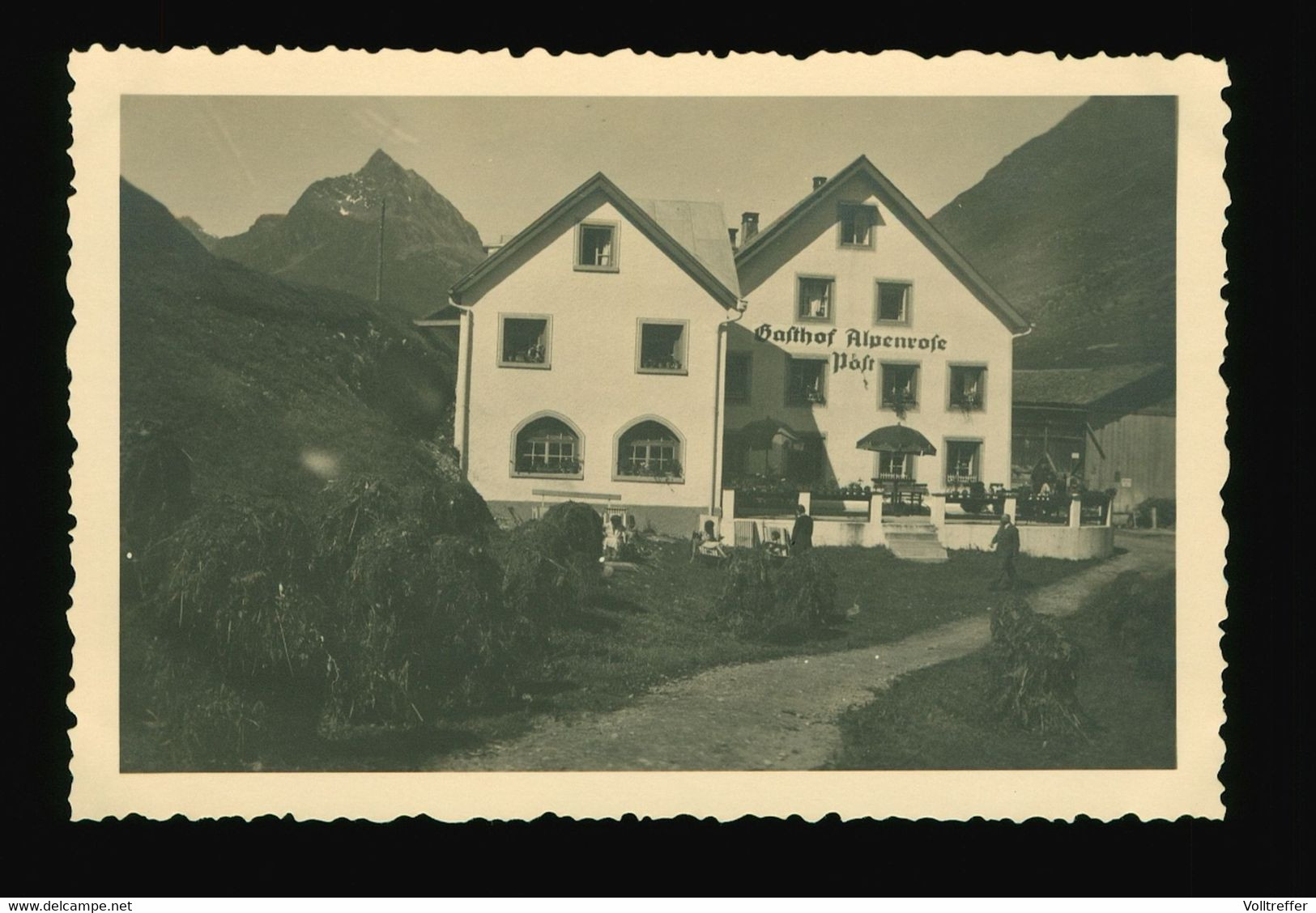 Orig. Foto Um 1930,  Hotel Alpenrose Post Galtür Landeck In Tirol, Österreich - Galtür