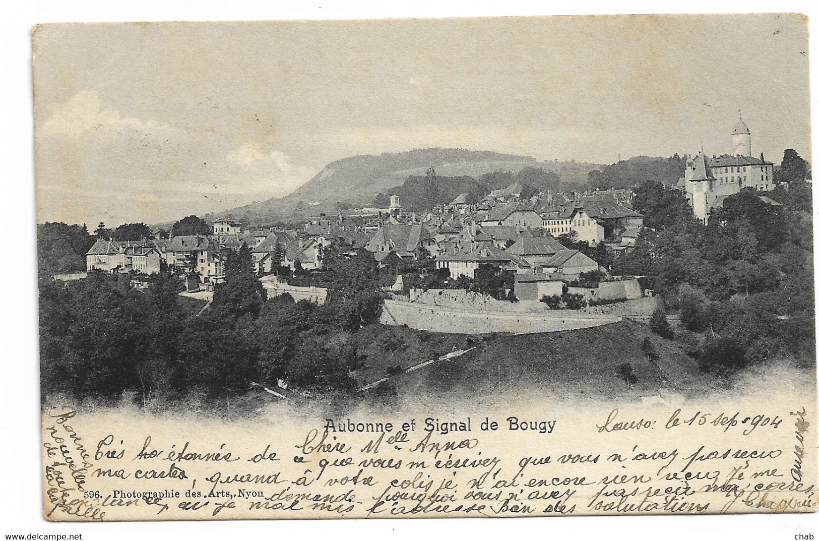 Aubonne Et Signal De Bougy -- Carte Précurseur, Voyagée 1904 - Aubonne