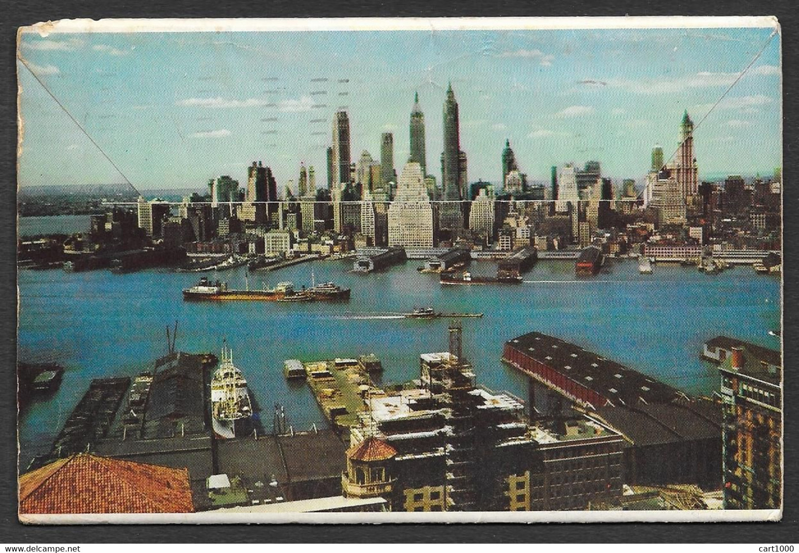 NEW YORK 1957 MULTIVEDUTE MULTI-VIEWS N°D877 - Mehransichten, Panoramakarten