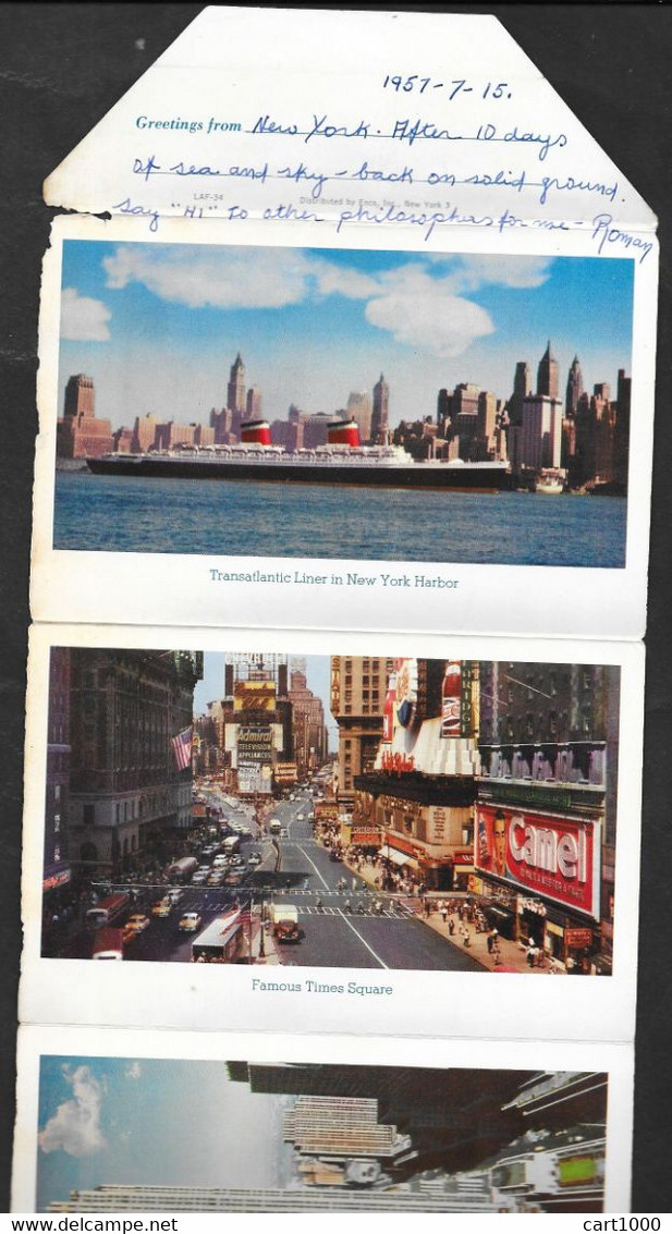 NEW YORK 1957 MULTIVEDUTE MULTI-VIEWS N°D877 - Mehransichten, Panoramakarten