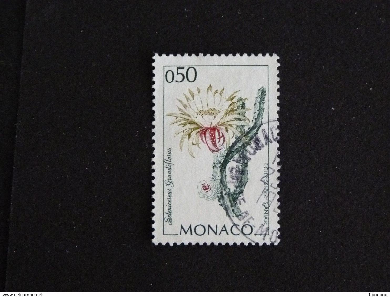 MONACO YT 1966 OBLITERE - FLORE JARDIN EXOTIQUE CACTUS - Usados