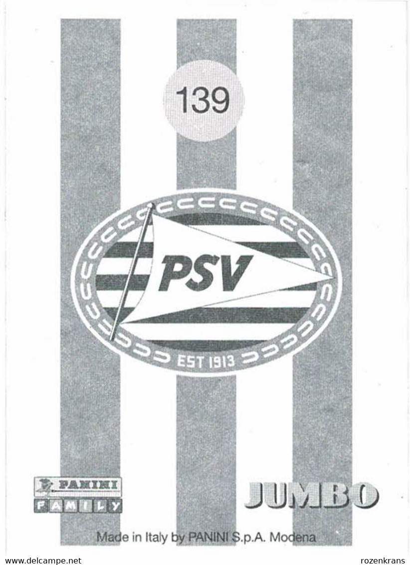 Panini & Jumbo Football Voetbal Nederland Album PSV Eindhoven Nr. 139 Mark Van Bommel - Edizione Olandese