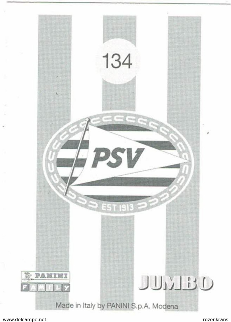 Panini & Jumbo Football Voetbal Nederland Album PSV Eindhoven Nr. 134 Hans Van Breukelen - Edición  Holandesa