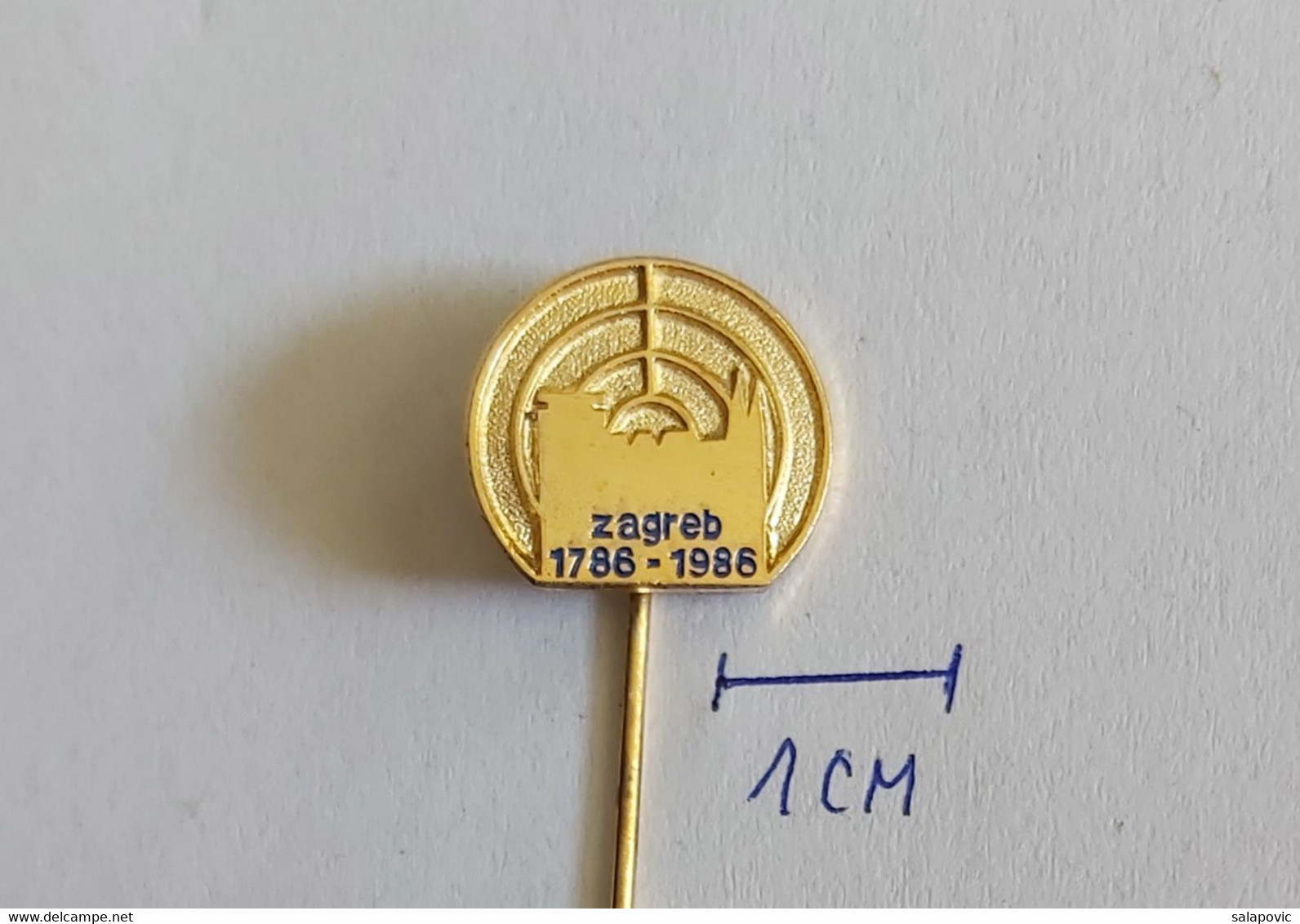 Zagreb 1786 - 1886 Croatia Archery Zagreb Shooting Association PIN A6/2 - Bogenschiessen