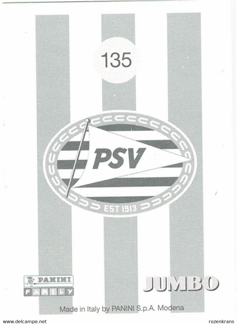 Panini & Jumbo Football Voetbal Nederland Album PSV Eindhoven Nr. 135 Luc Nilis - Nederlandse Uitgave