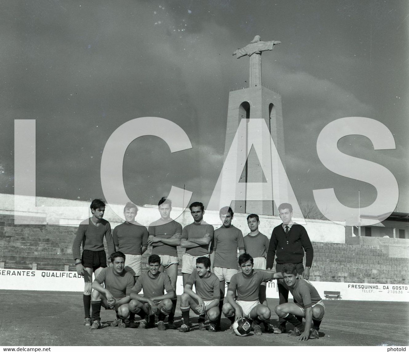 1965 FUTEBOL PRAGAL ALMADA CACILHAS PORTUGAL ORIGINAL SET 60mm NEGATIVE NOT PHOTO FOTO LCAS224 - Non Classés