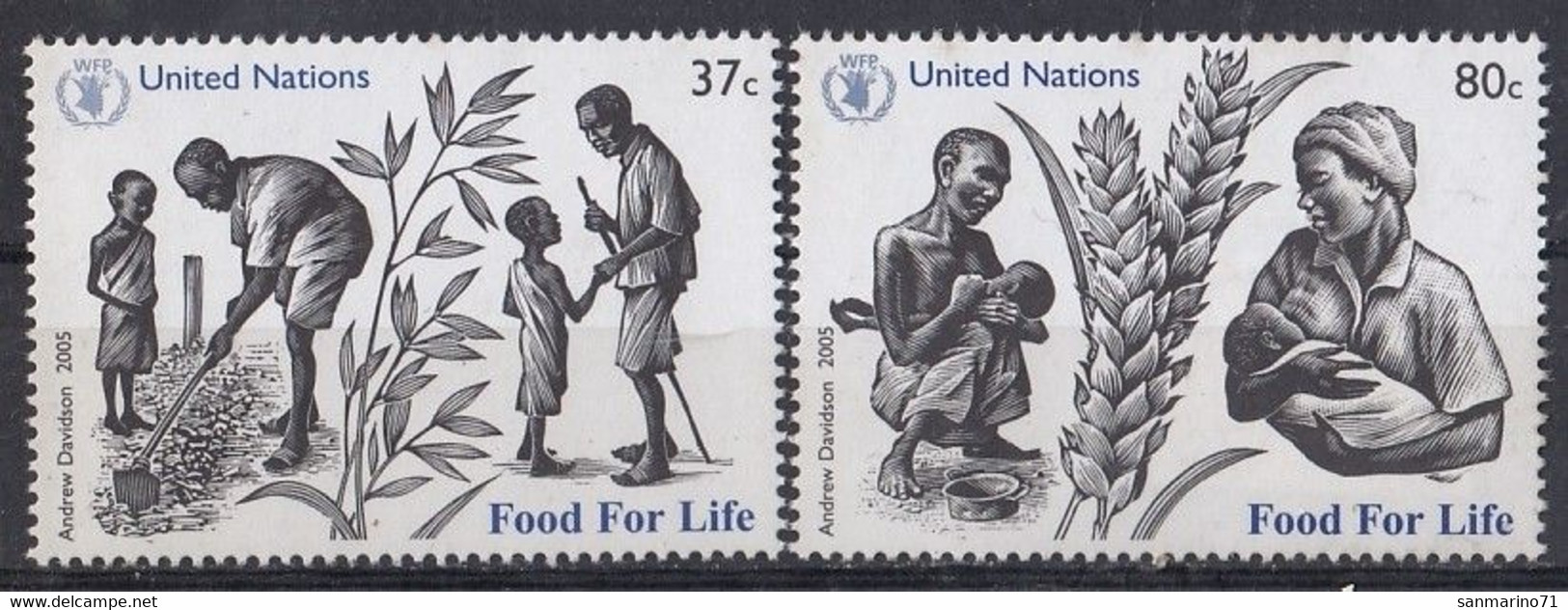 UNITED NATION New York 996-997,unused - ACF - Aktion Gegen Den Hunger