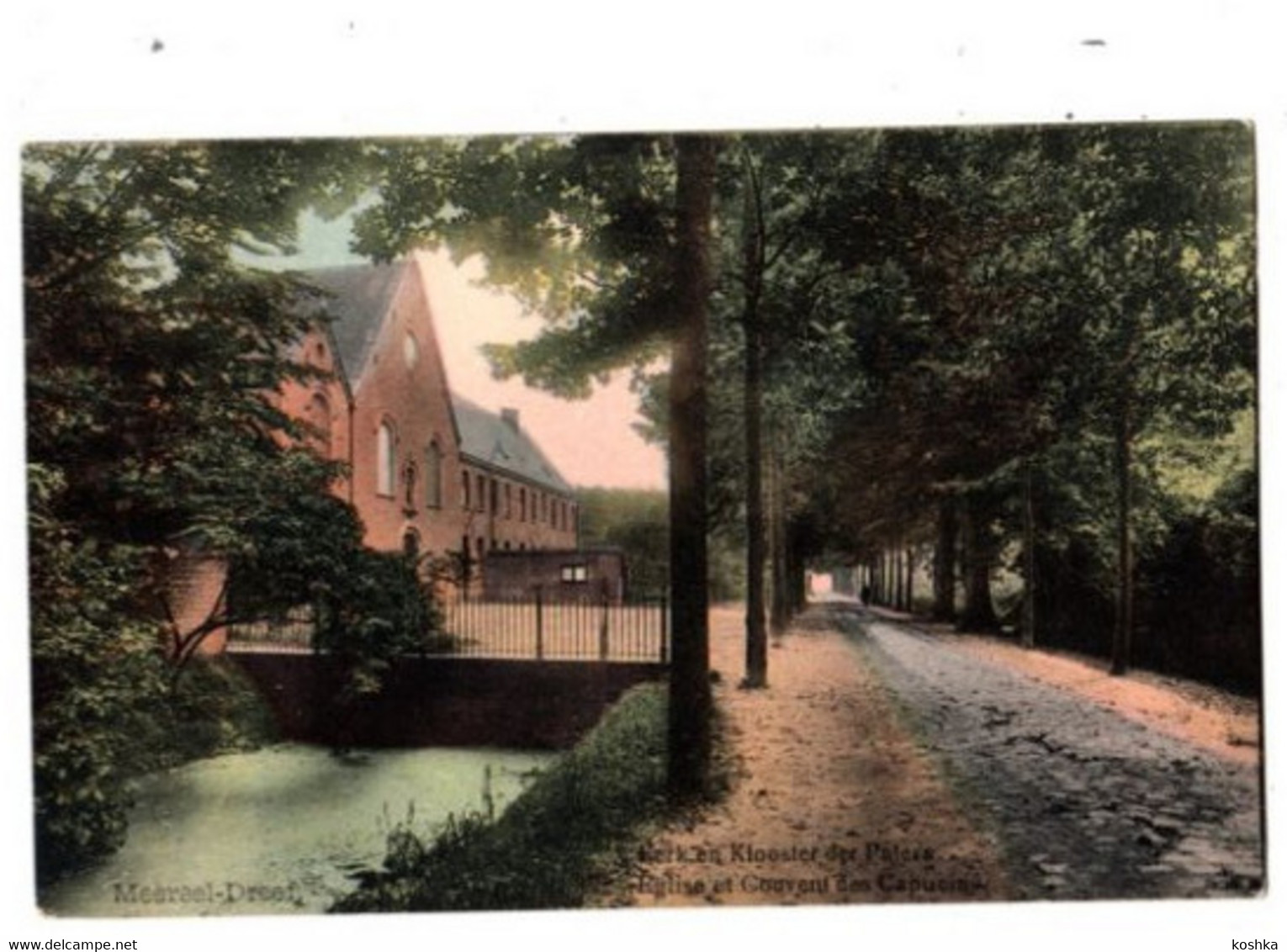 MEERSEL DREEF - Kerk En Klooster Der Paters - Verzonden 1921 - Uitgave Smit - Hoogstraten