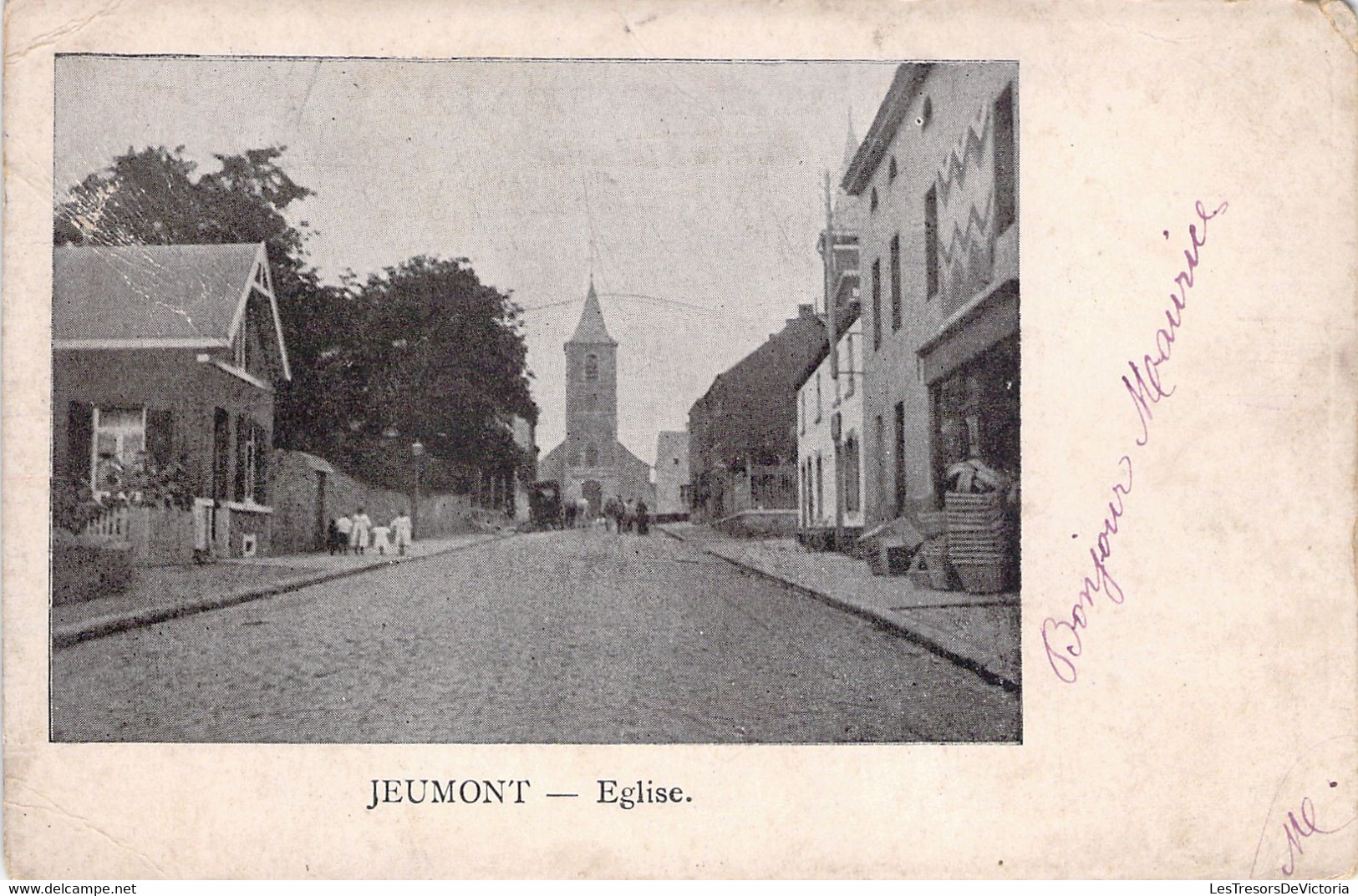 CPA Jeumont - Eglise  - Oblitéré En 1903 - Jeumont