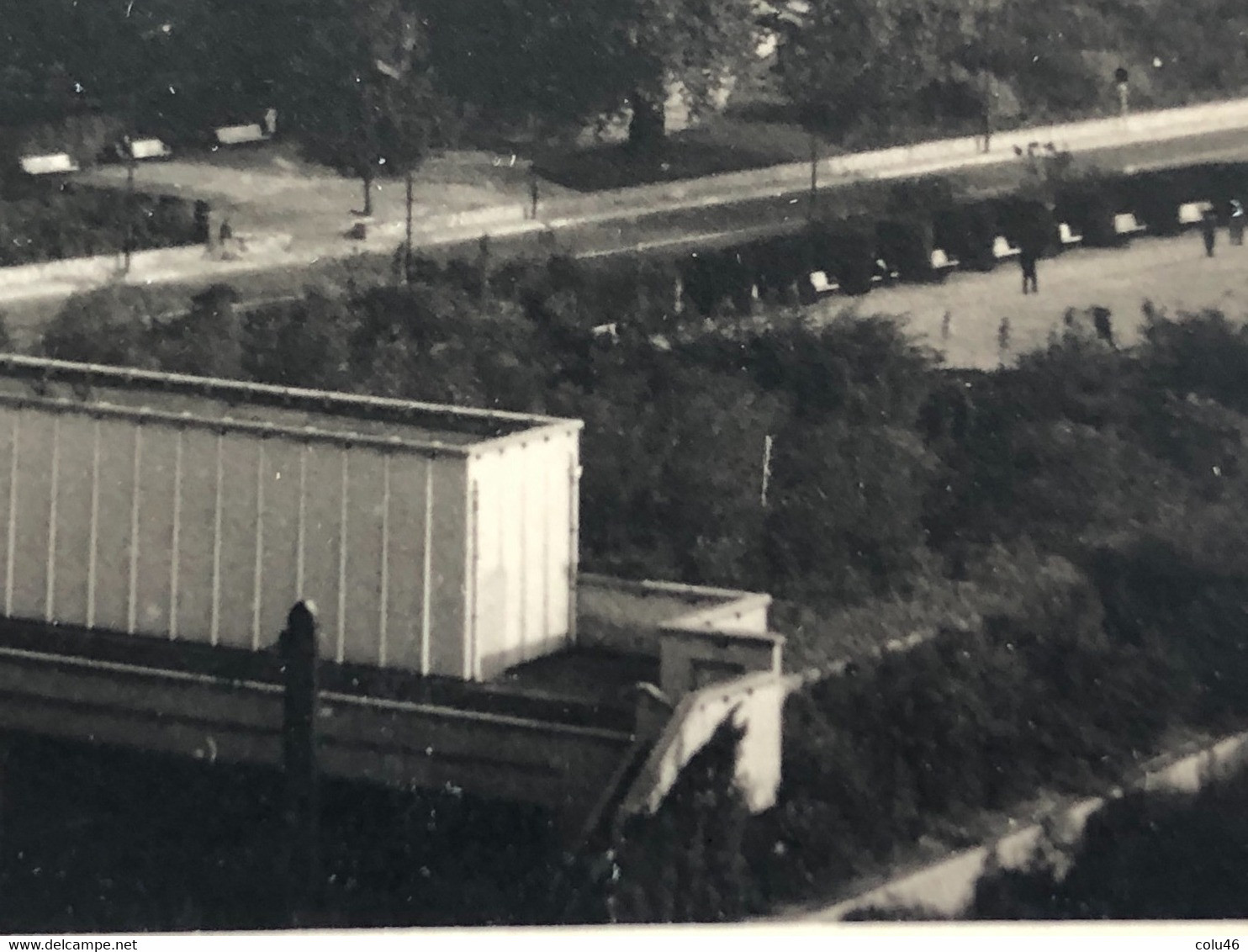 Photo carte postale 1961 Bruxelles Saint-Josse vue vers église Gesu Sint-Josse-ten-Noode bâtiment Renault Centre Rogier