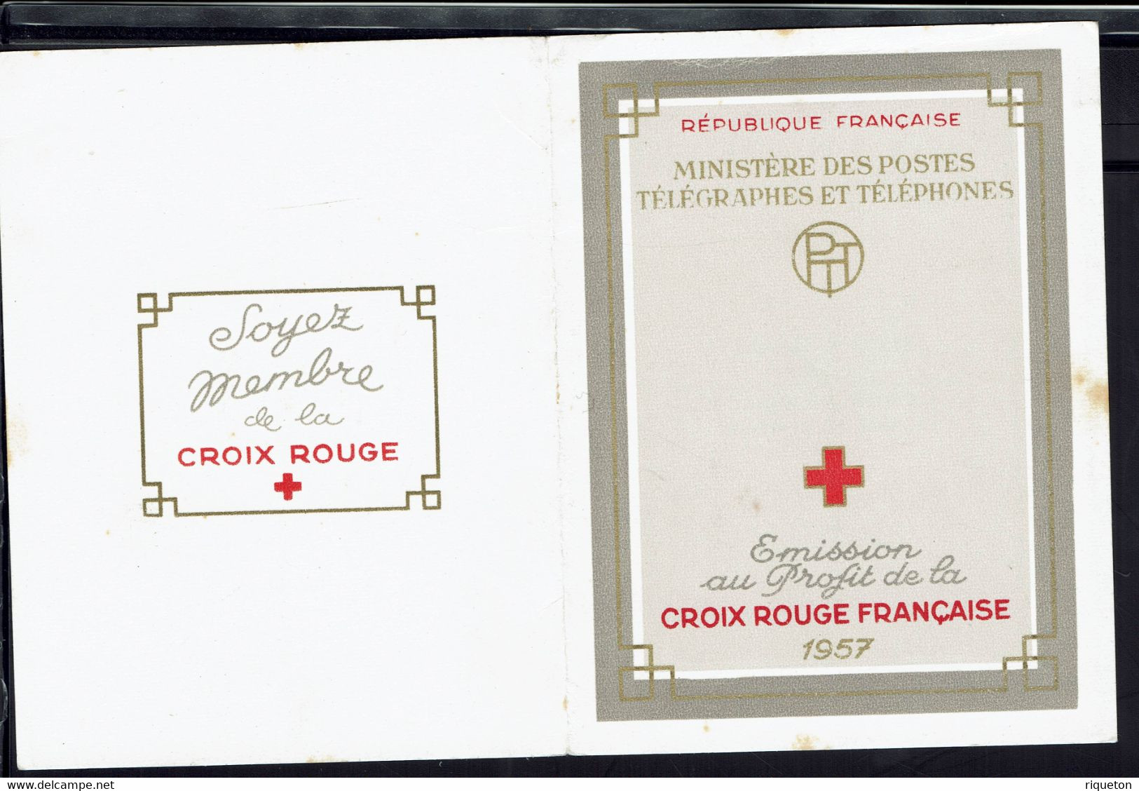 Fr - 1957 - Carnet Croix Rouge N° 2006 - Timbres 1140/41 - Rousseurs - - Croix Rouge