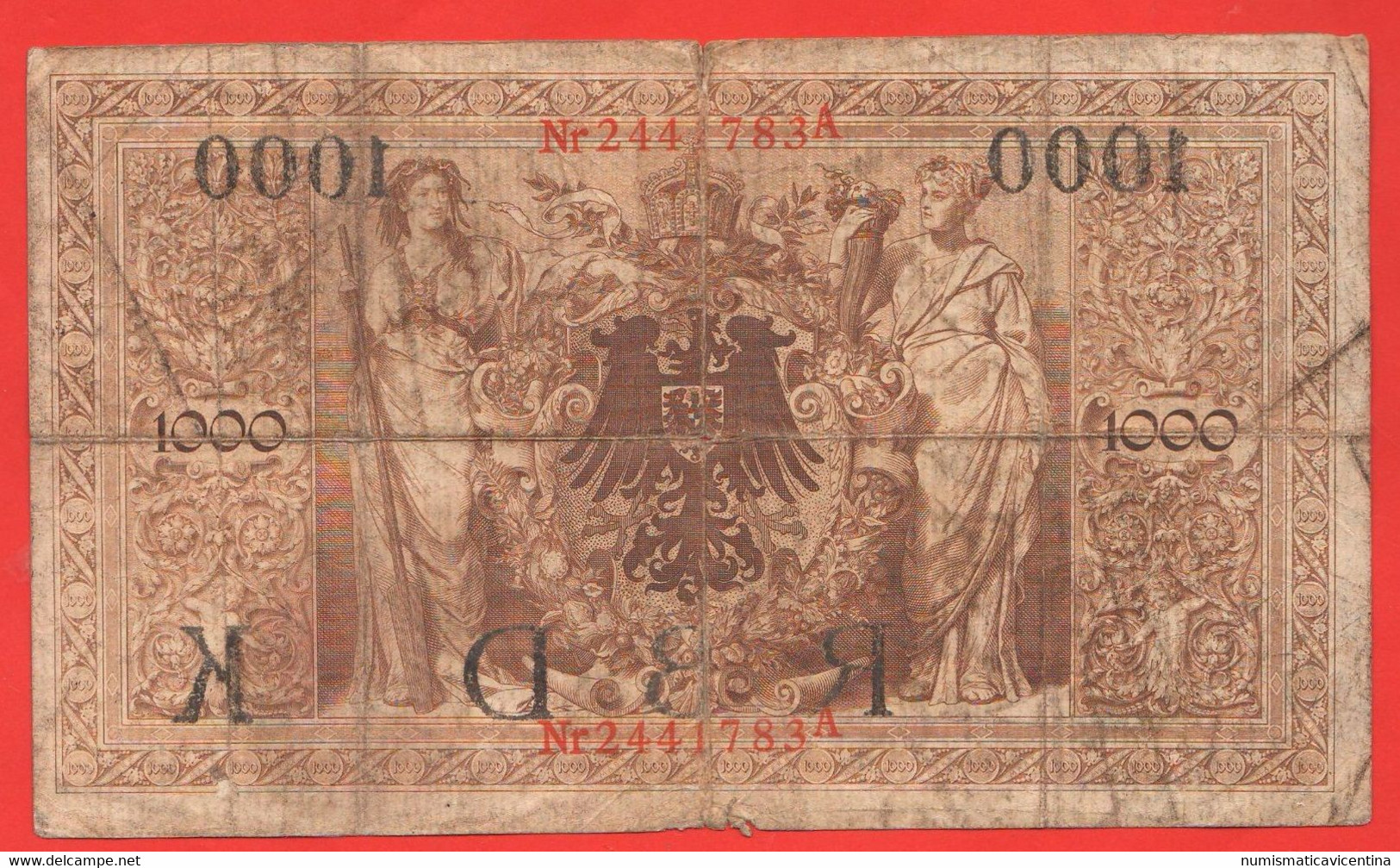 1000 Mark 1910 Deutsches Reich  Germania Deutschland Germany Alemania - 1000 Mark