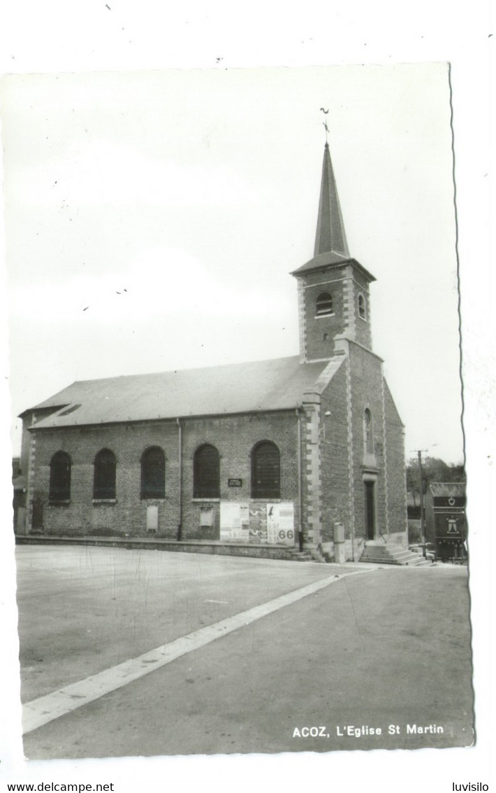 Acoz Eglise St Martin Et Chapelle Notre Dame De Chez Nous ( Lot De 2 Cartes ) - Gerpinnes