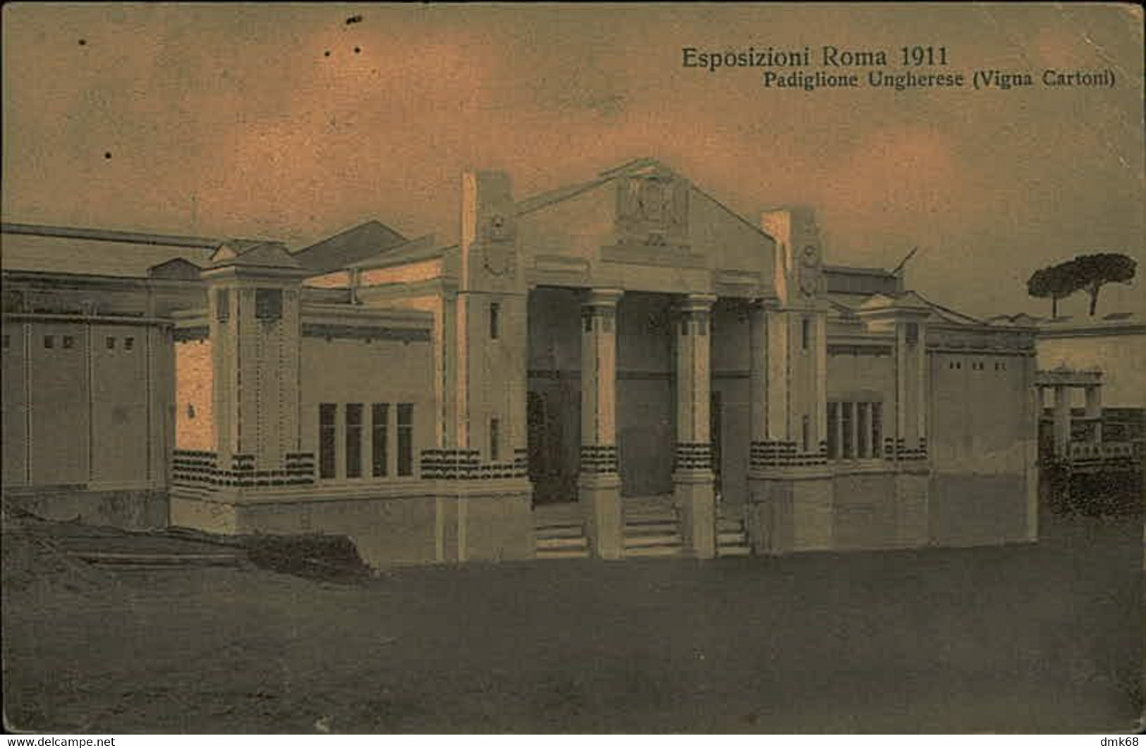 ROMA ESPOSIZIONE 1911 - PADIGLIONE UNGHERESE - VIGNA CARTONI - SPEDITA 1920 (10294) - Mostre, Esposizioni