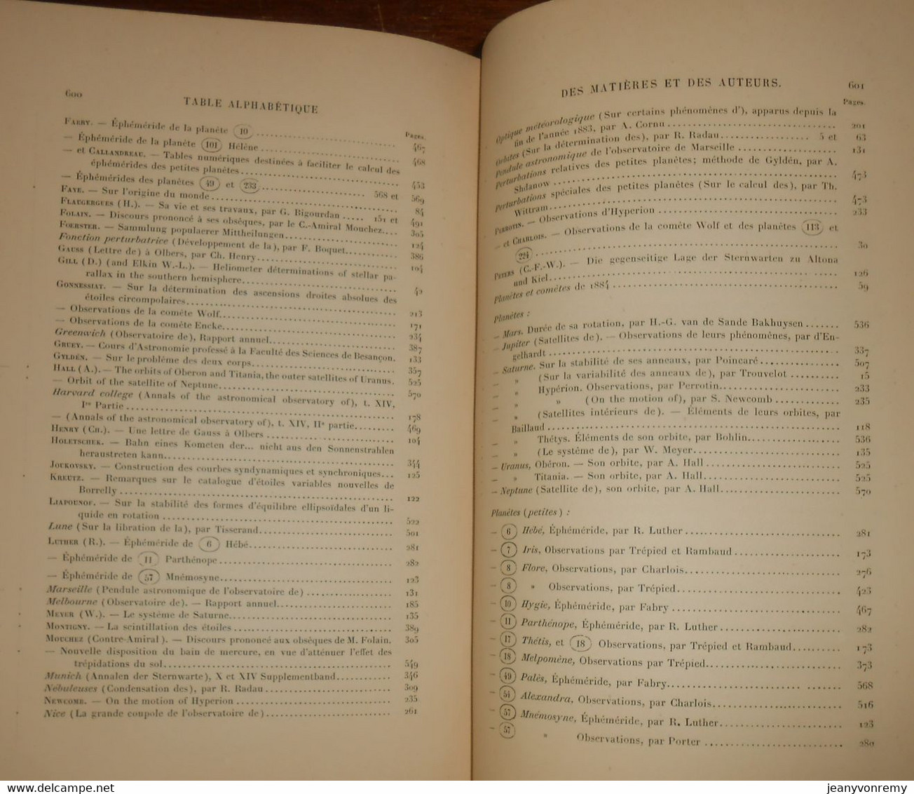 Bulletin Astronomique. Félix Tisserand. Tome II. 1885.