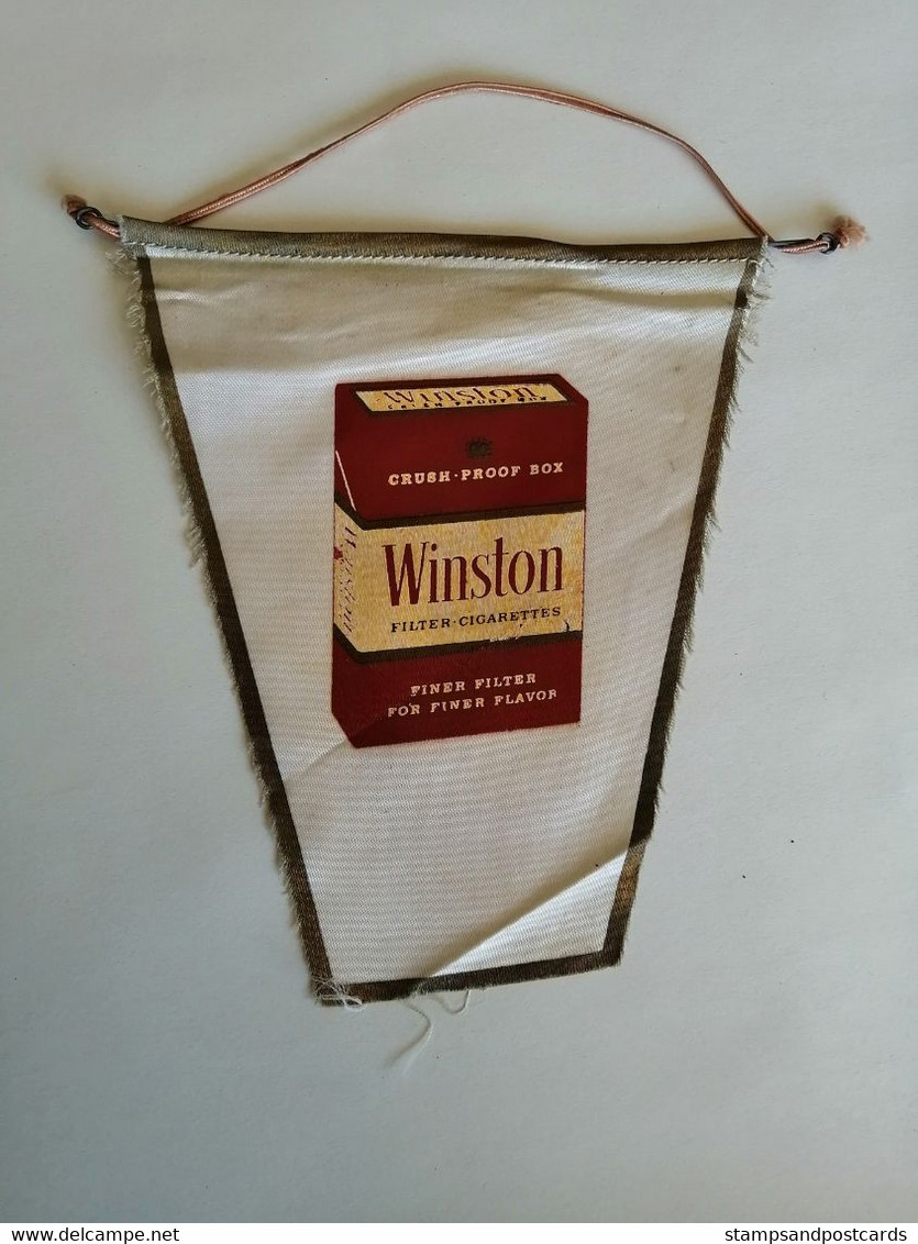 Fanion Publicitaire Tabac Winston Tobacco Publicitary Pennant - Reclame-artikelen