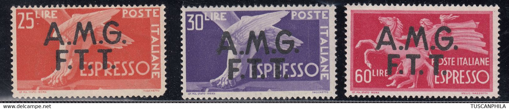 Trieste AMG-FTT Espressi Sass. 2/4 MNH** Cv. 300 - Posta Espresso