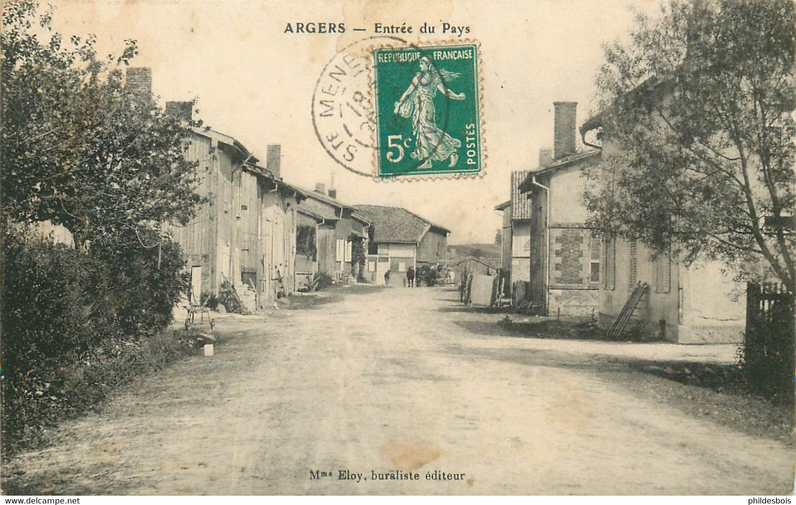 MARNE ARGERS Entrée Du Pays - Other & Unclassified