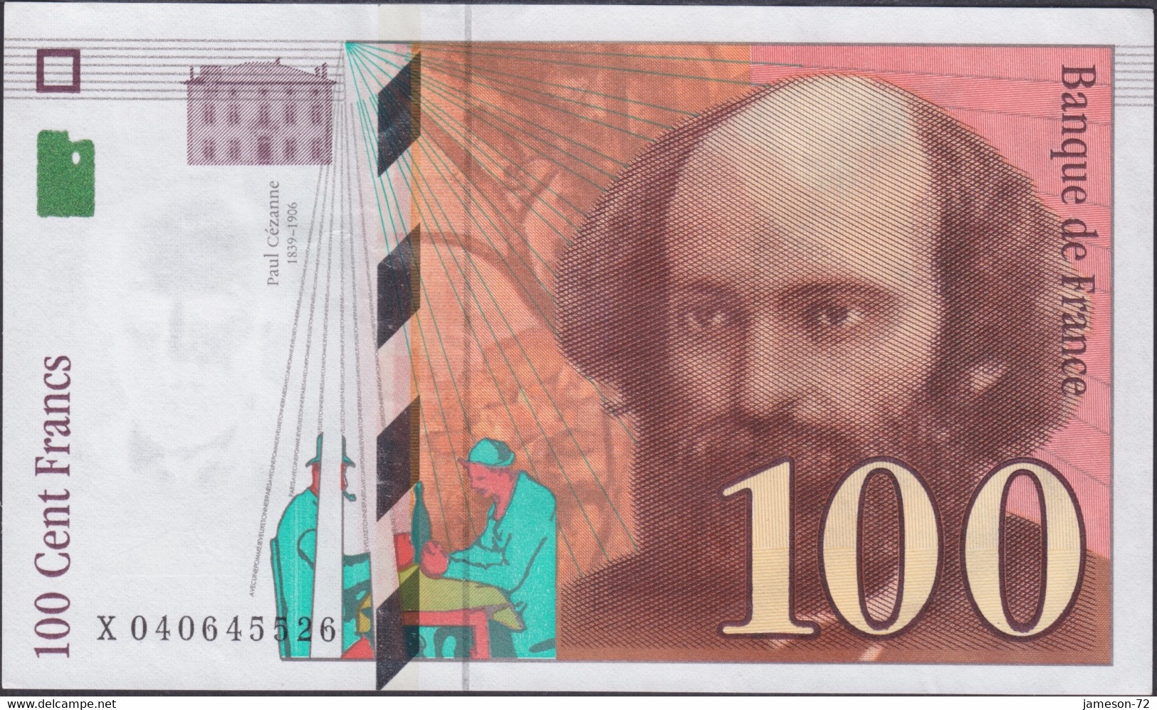 FRANCE - 100 Francs 1998 P# 158 Europe Banknote - Edelweiss Coins - 100 F 1997-1998 ''Cézanne''