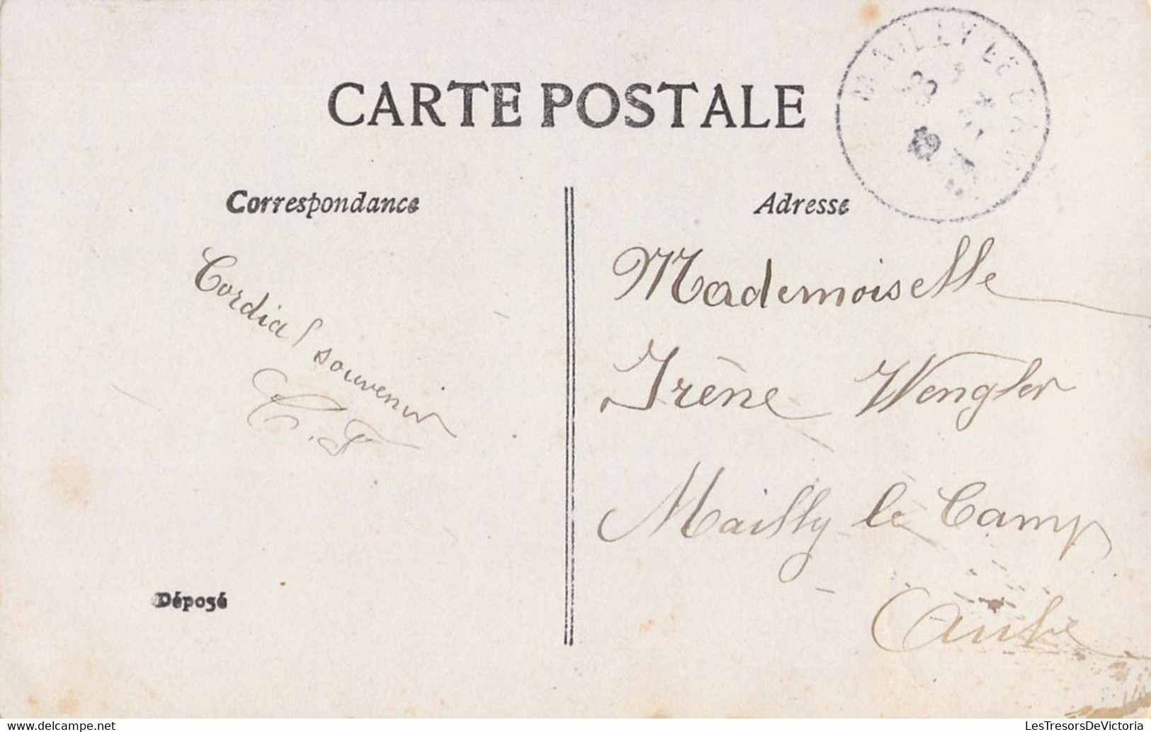 Lot De 4 CP Fantaisie Homme Près D'une Boite Aux Lettres - Courrier Amoureux - Message D'amour - Hommes