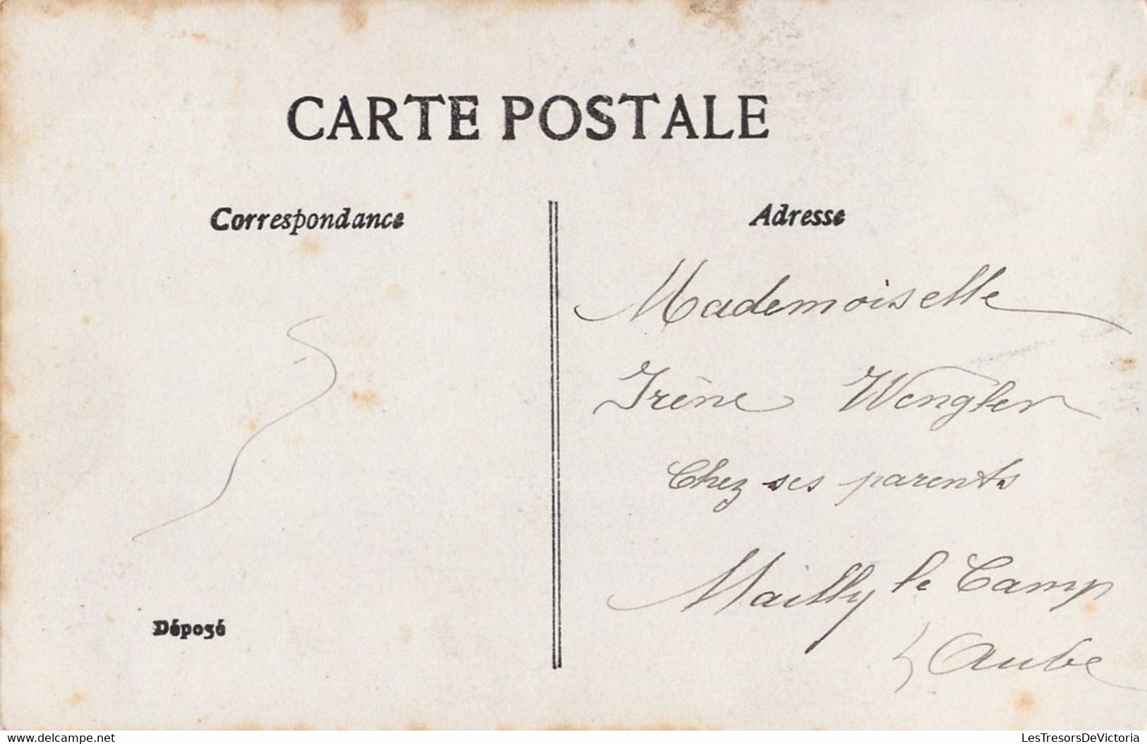 Lot de 4 CP Fantaisie Homme près d'une boite aux lettres - Courrier amoureux - Message d'amour