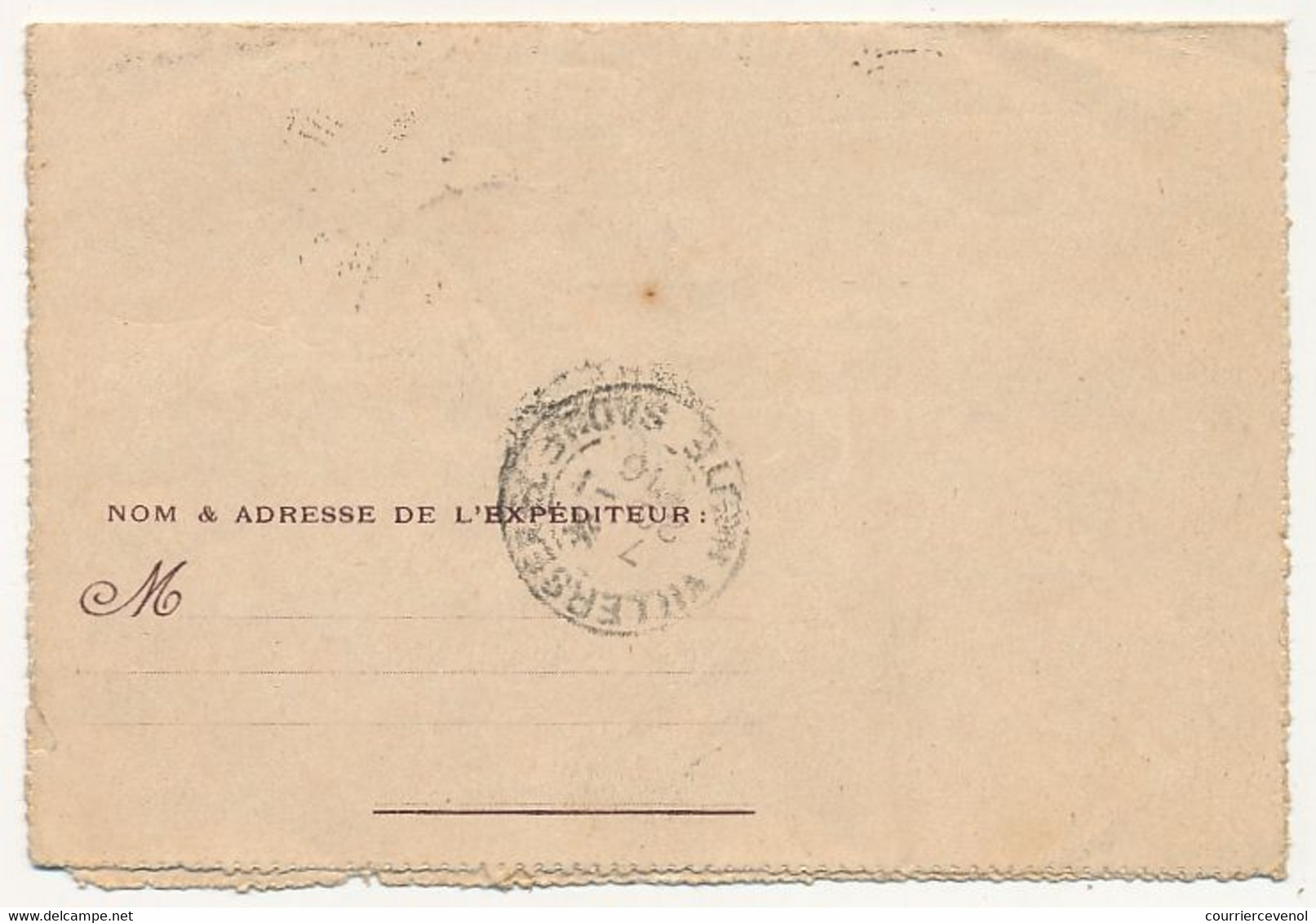 Carte-lettre FM - Carte Lettre De L'Espérance, "Pour La Patrie" (Aéroplane) - Voyagée 1916 - Briefe U. Dokumente