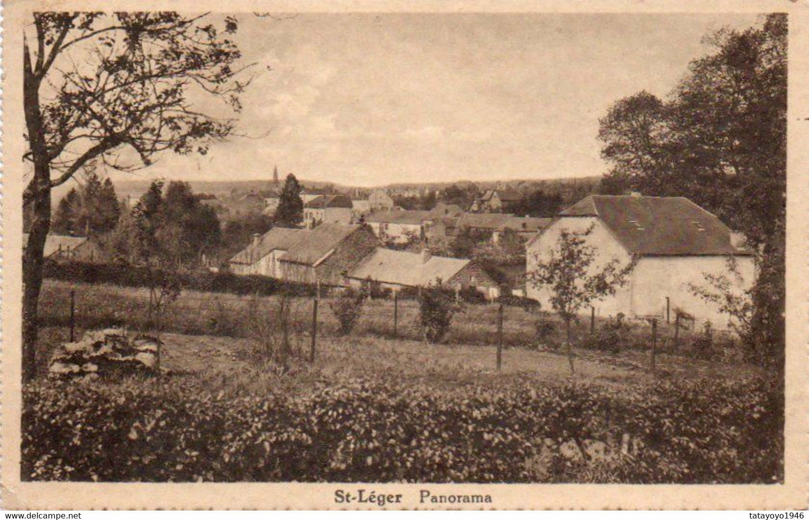 St Léger Panorama Carte Festonnée Voyagé En 1939 - Saint-Léger