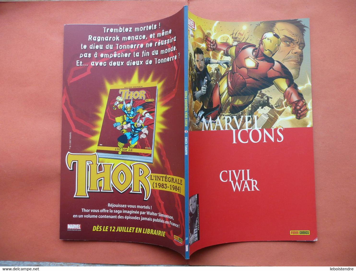 MARVEL ICONS N 27 JUILLET  2007 CIVIL WAR COLLECTOR EDITION MARVEL PANINI COMICS TRES BON ETAT - Marvel France