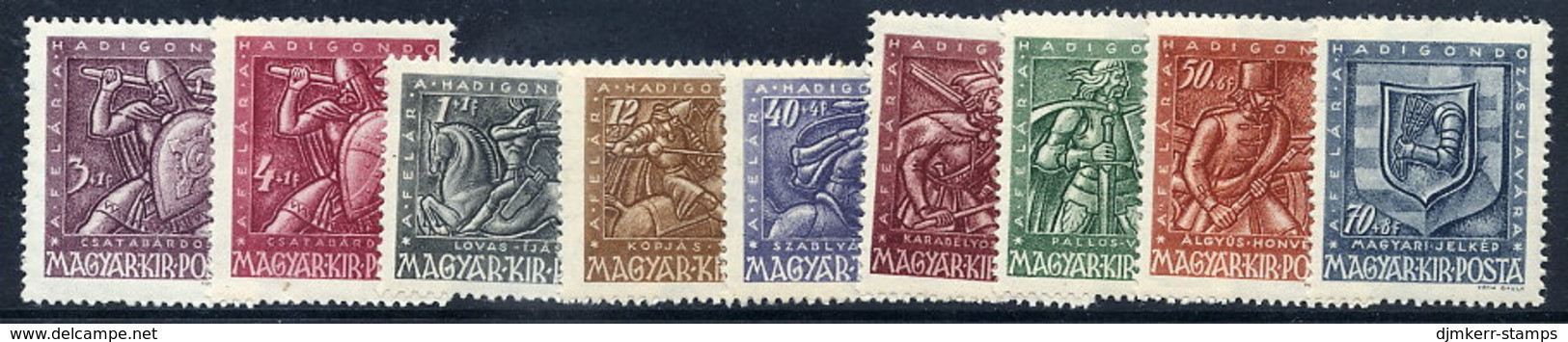 HUNGARY 1943 War Relief Fund MNH / **.  Michel 722-30 - Unused Stamps