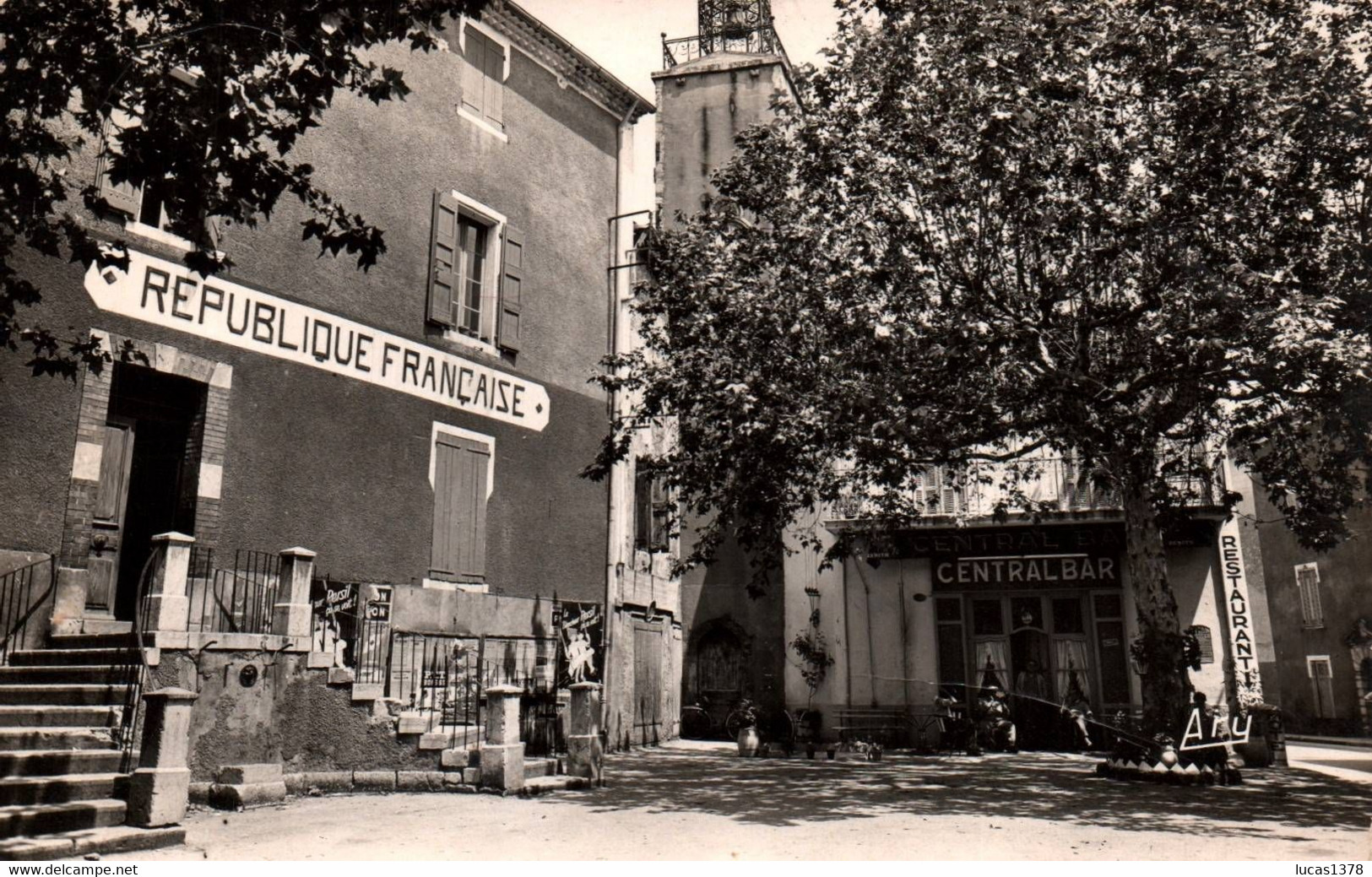 83 / TAVERNES / PLACE DE LA MAIRIE / CENTRAL BAR / 1957 - Tavernes