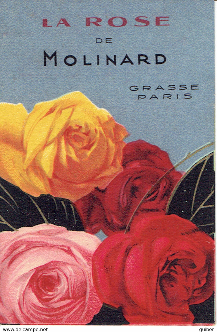 Carte Publicitaire Parfumée La Rose De Molinard Grasse Paris - Advertising