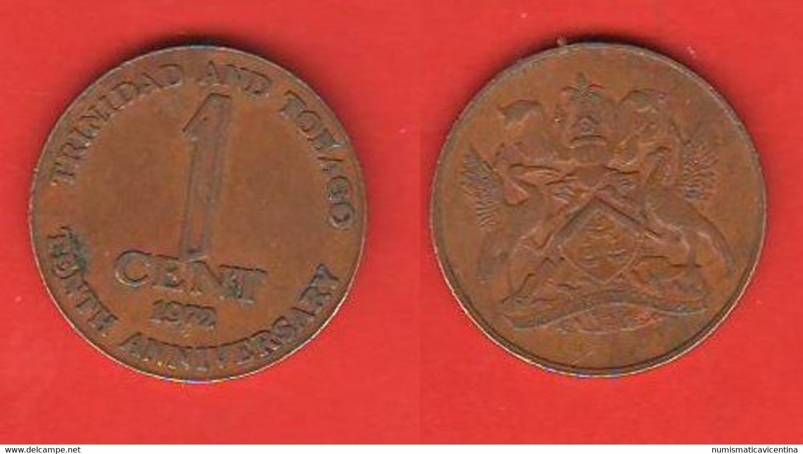 Trinidad & Tobago ONE Cent 1972 - Trinidad En Tobago