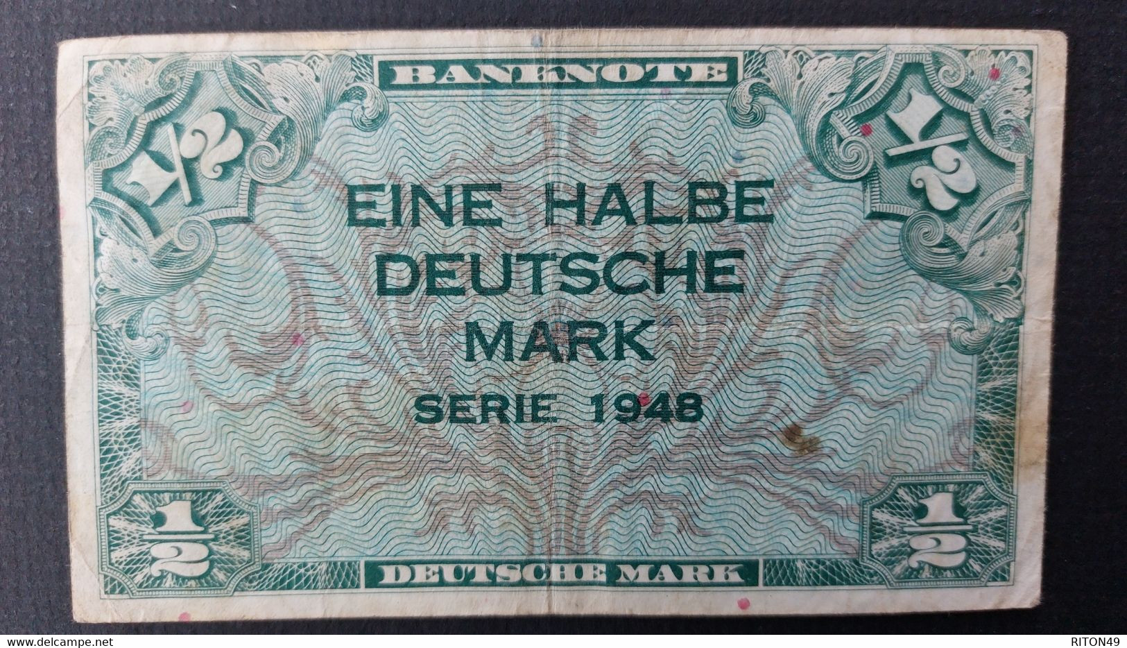 BILLET 1948 ALLEMAGNE 1/2 MARK - 1/2 Mark