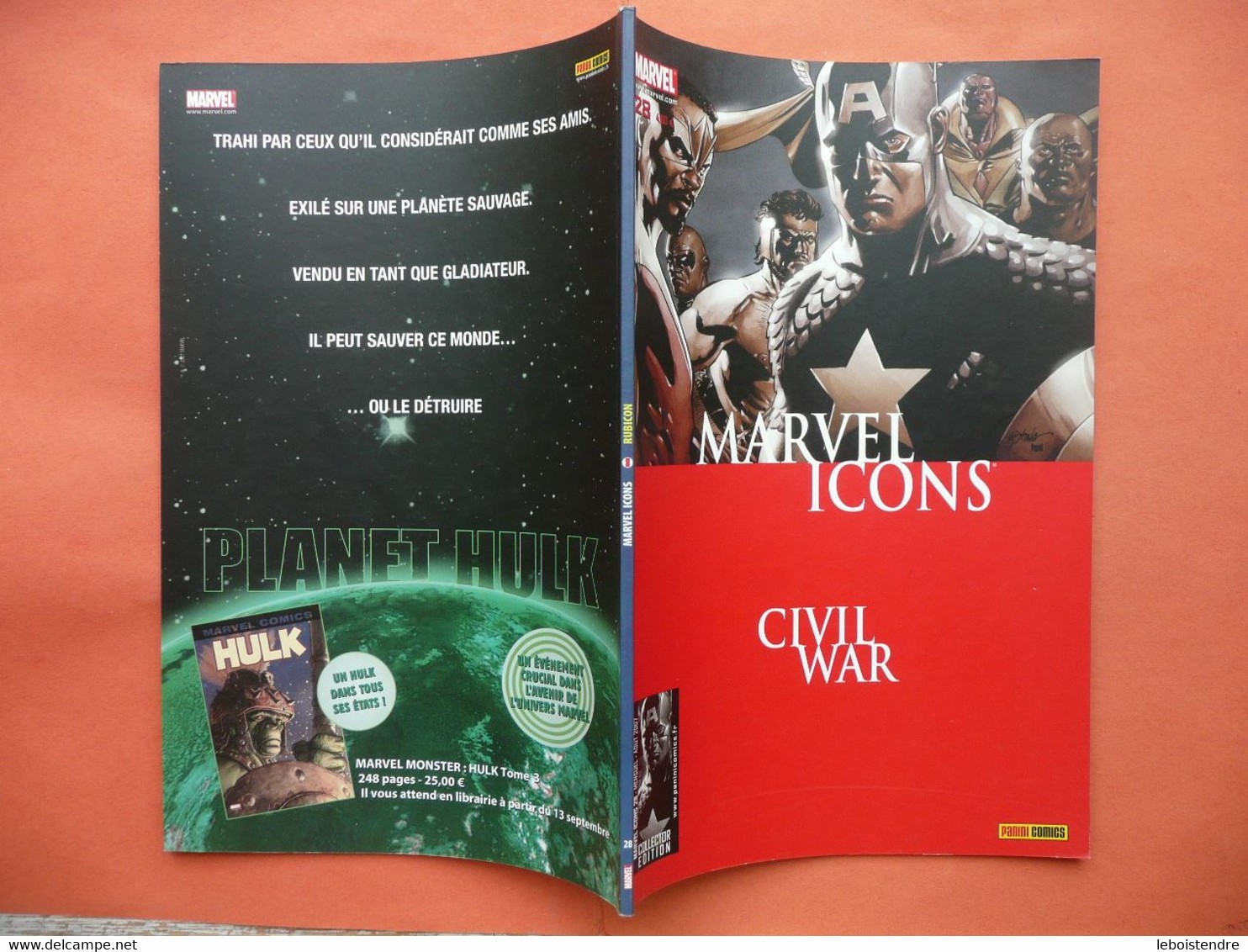 MARVEL ICONS N 28  AOUT 2007 CIVIL WAR COLLECTOR EDITION MARVEL PANINI COMICS TRES BON ETAT - Marvel France