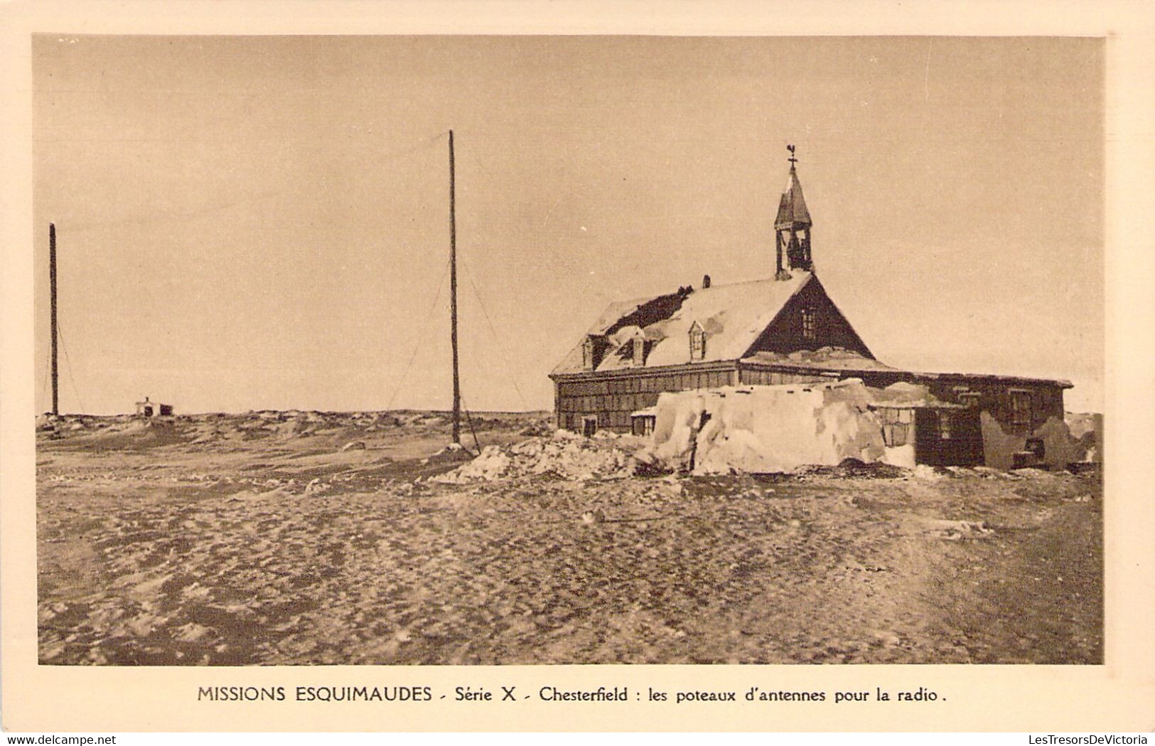 CPA Missions Esquimaudes - Série X - Chesterfield : Les Poteaux D'antennes Pour La Radio - Other & Unclassified