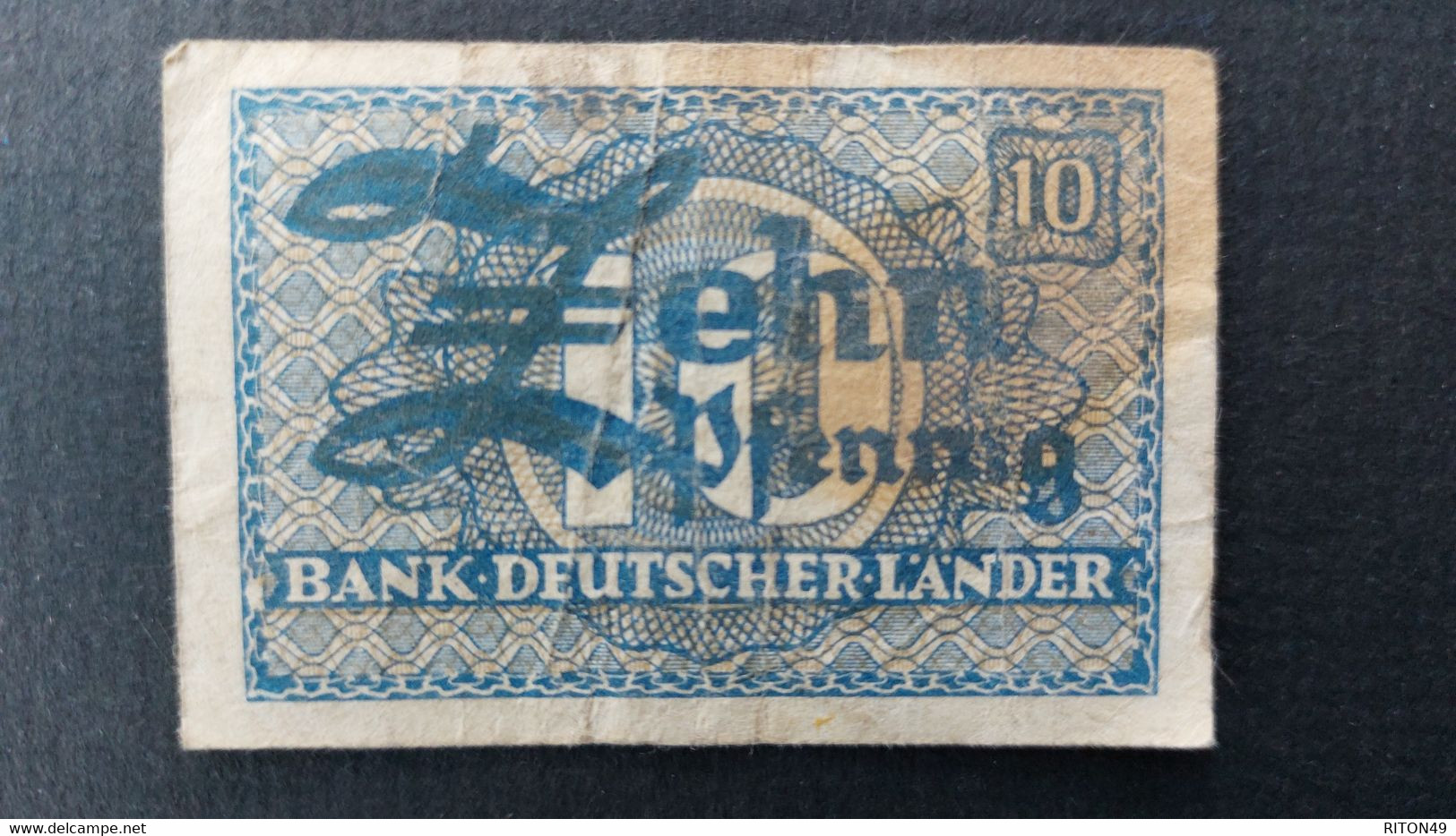 BILLET 1948 ALLEMAGNE 10 PFENNIG - Sonstige & Ohne Zuordnung