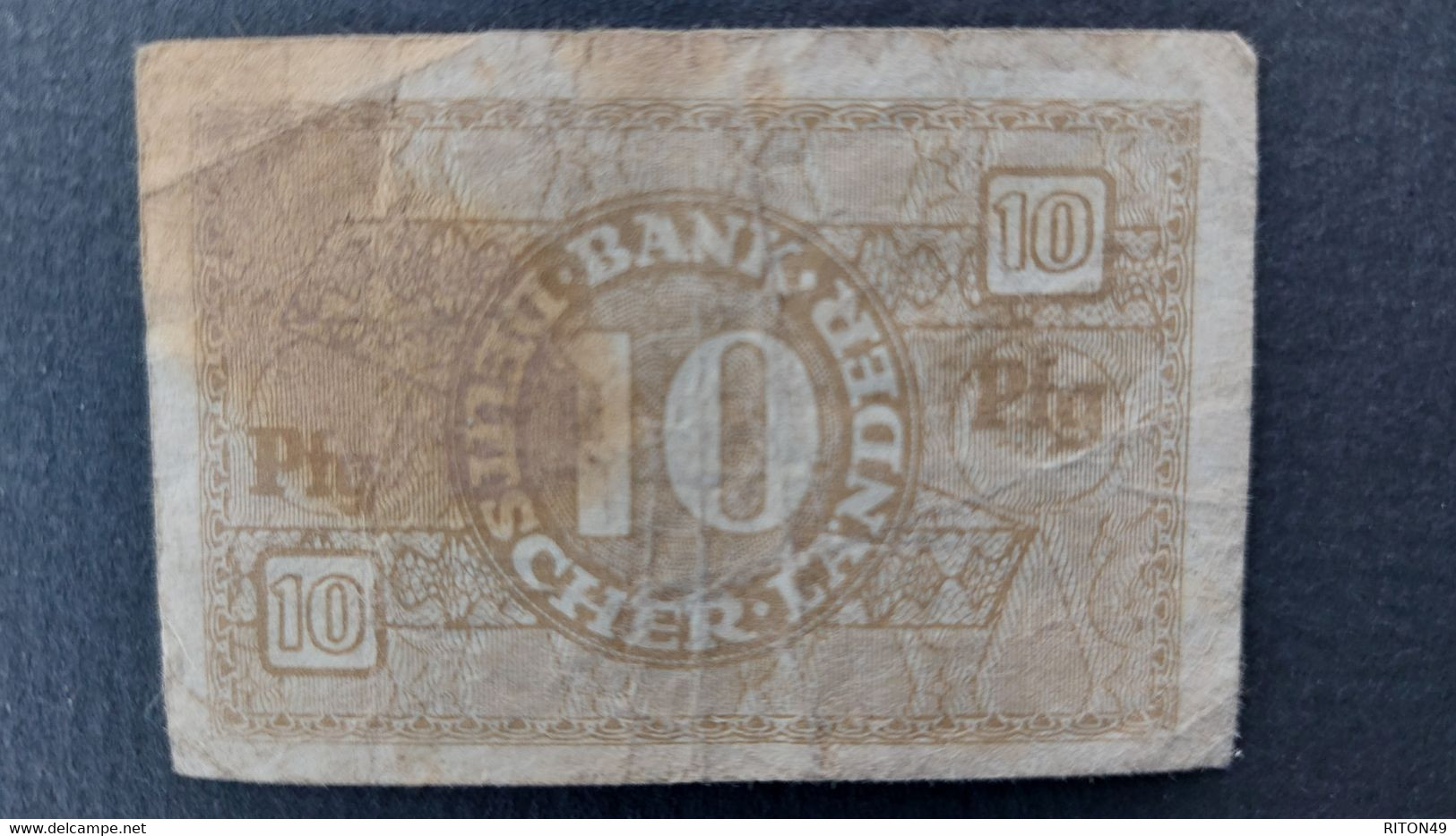 BILLET 1948 ALLEMAGNE 10 PFENNIG - Other & Unclassified