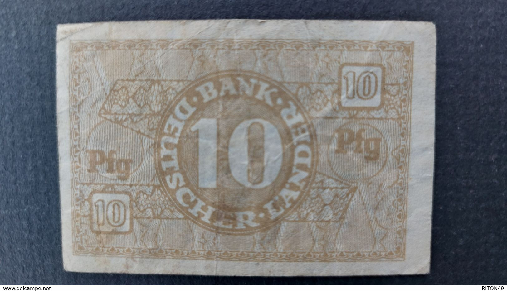 BILLET 1948 ALLEMAGNE 10 PFENNIG - Other & Unclassified