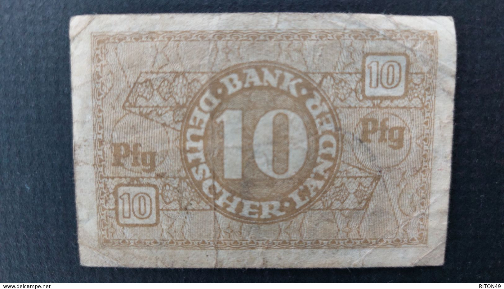 BILLET 1948 ALLEMAGNE 10 PFENNIG - Other & Unclassified