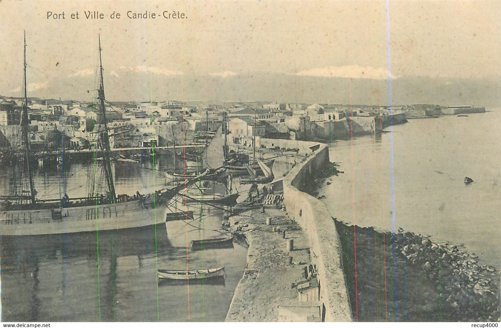 GRECE  CRETE  Candie  Port Et Ville  2scans - Griekenland